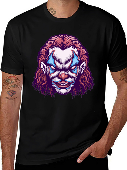 Scary Clown Graphic Tee - Mens Black T-Shirt