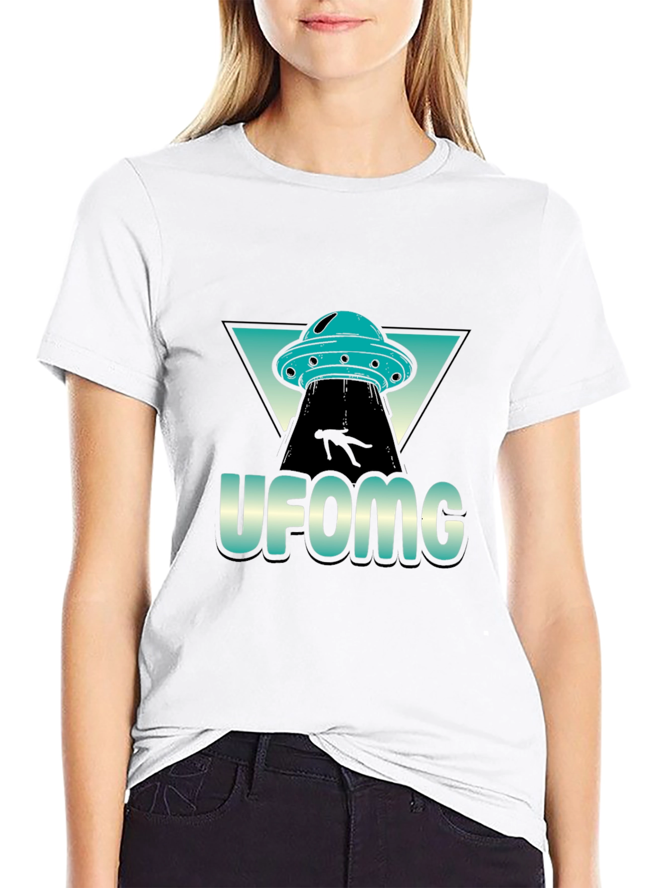 UFO Abduction Graphic T-Shirt - UFOMG Design