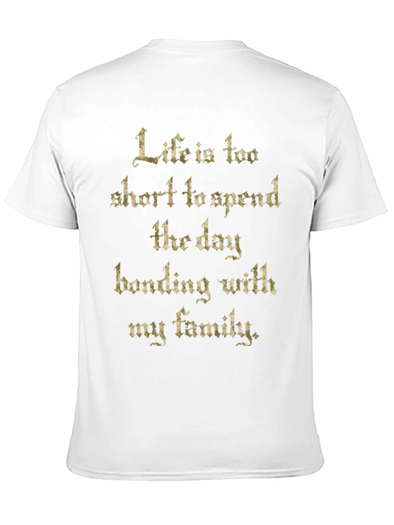 Funny Life is Too Short Black Graphic Tee