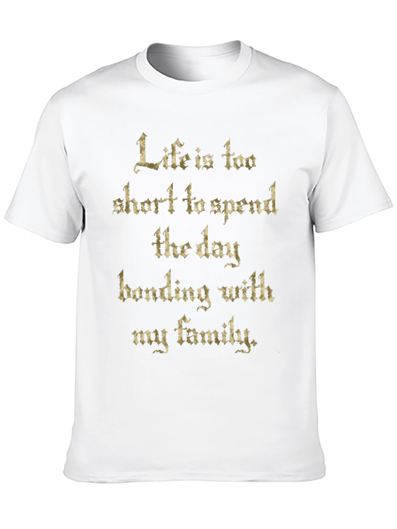 Funny Life is Too Short Black Graphic Tee