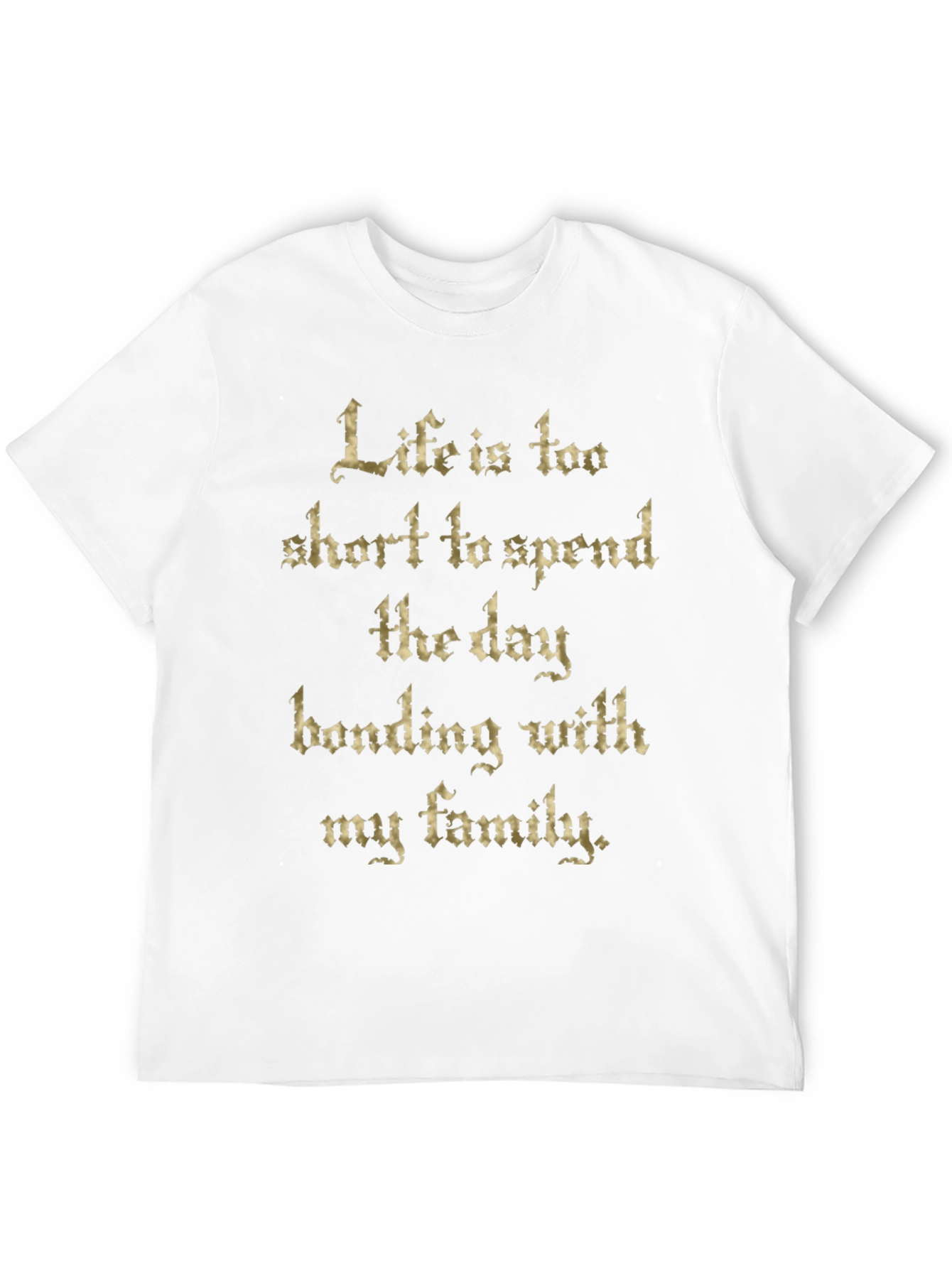 Funny Life is Too Short Black Graphic Tee