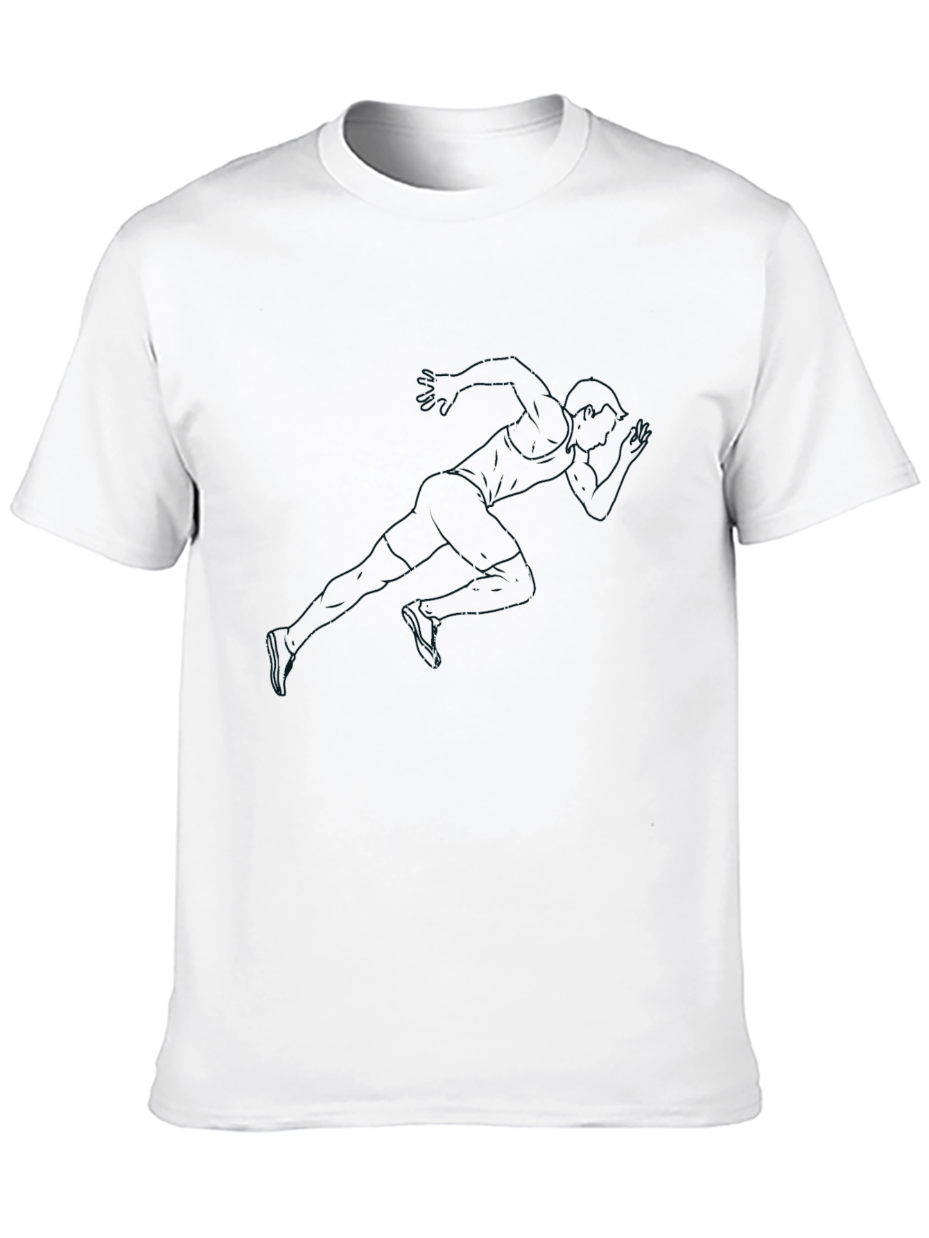 Mens Black Crew Neck Short Sleeve T-Shirt