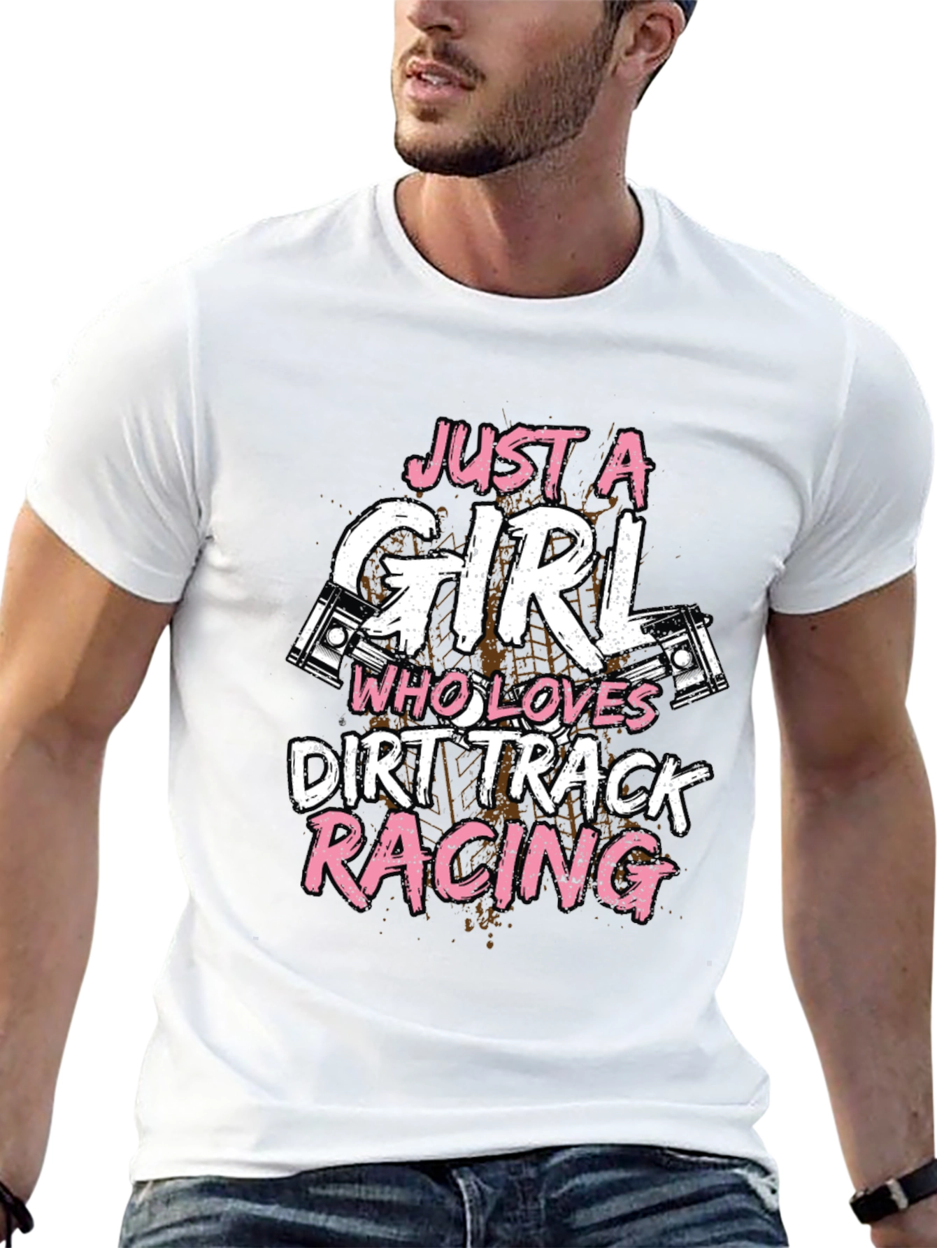 Dirt Track Racing Girls T-Shirt