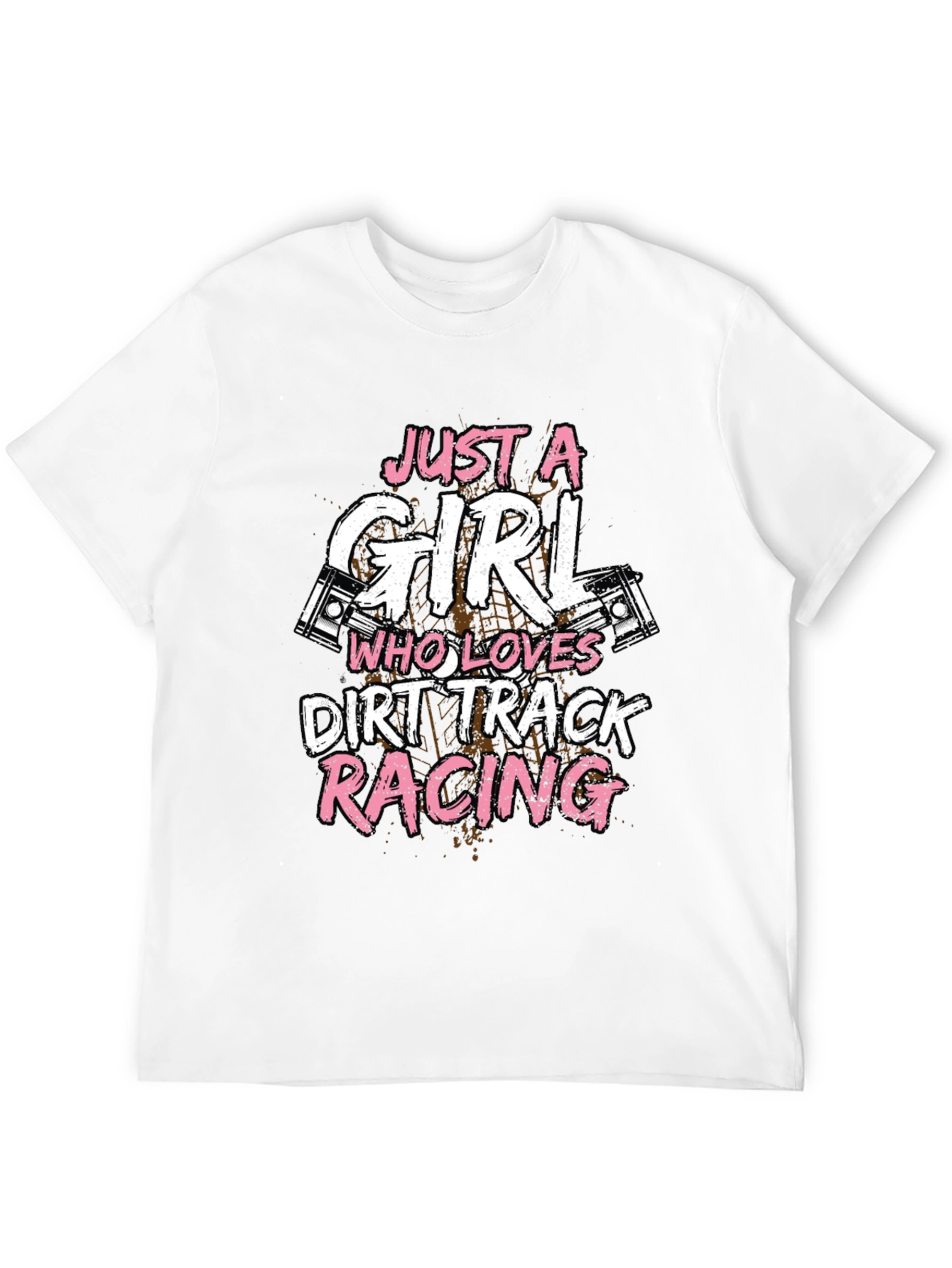 Dirt Track Racing Girls T-Shirt