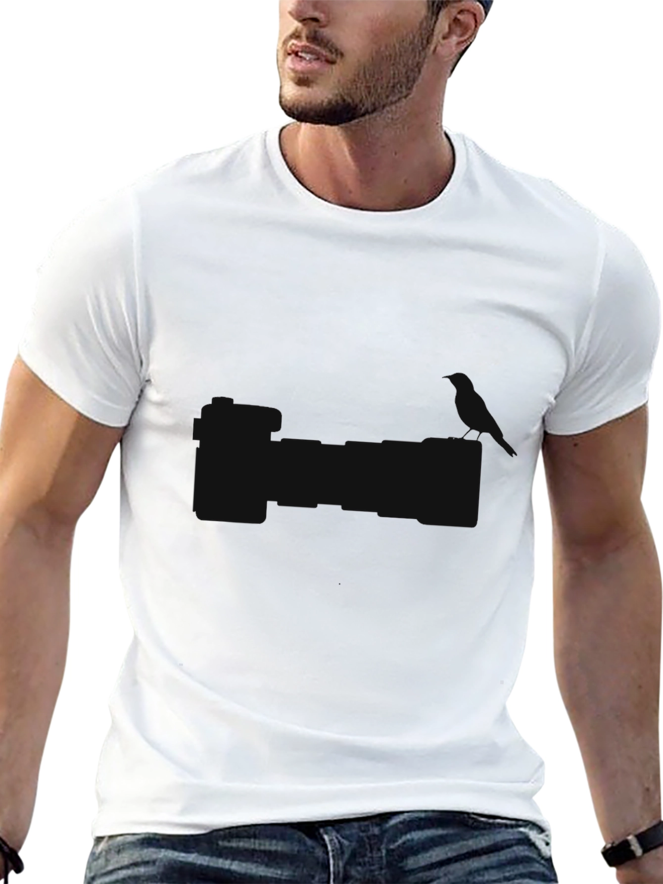 Mens Black Short Sleeve Basic T-Shirt