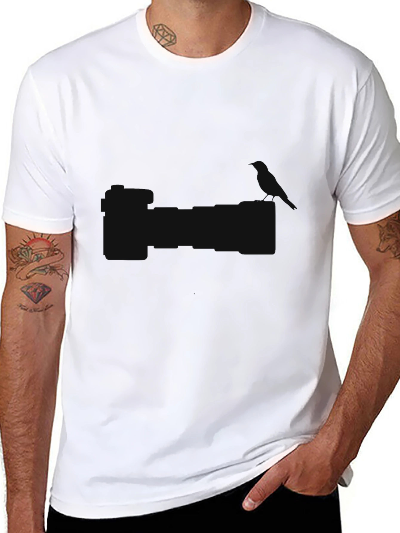 Mens Black Short Sleeve Basic T-Shirt