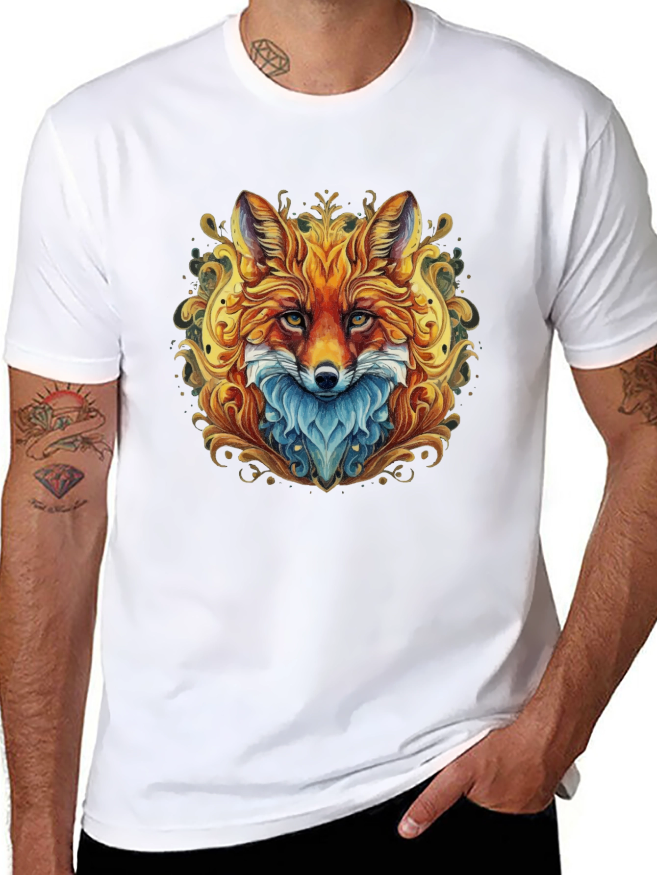 Fox Art Graphic T-Shirt - Unique Design