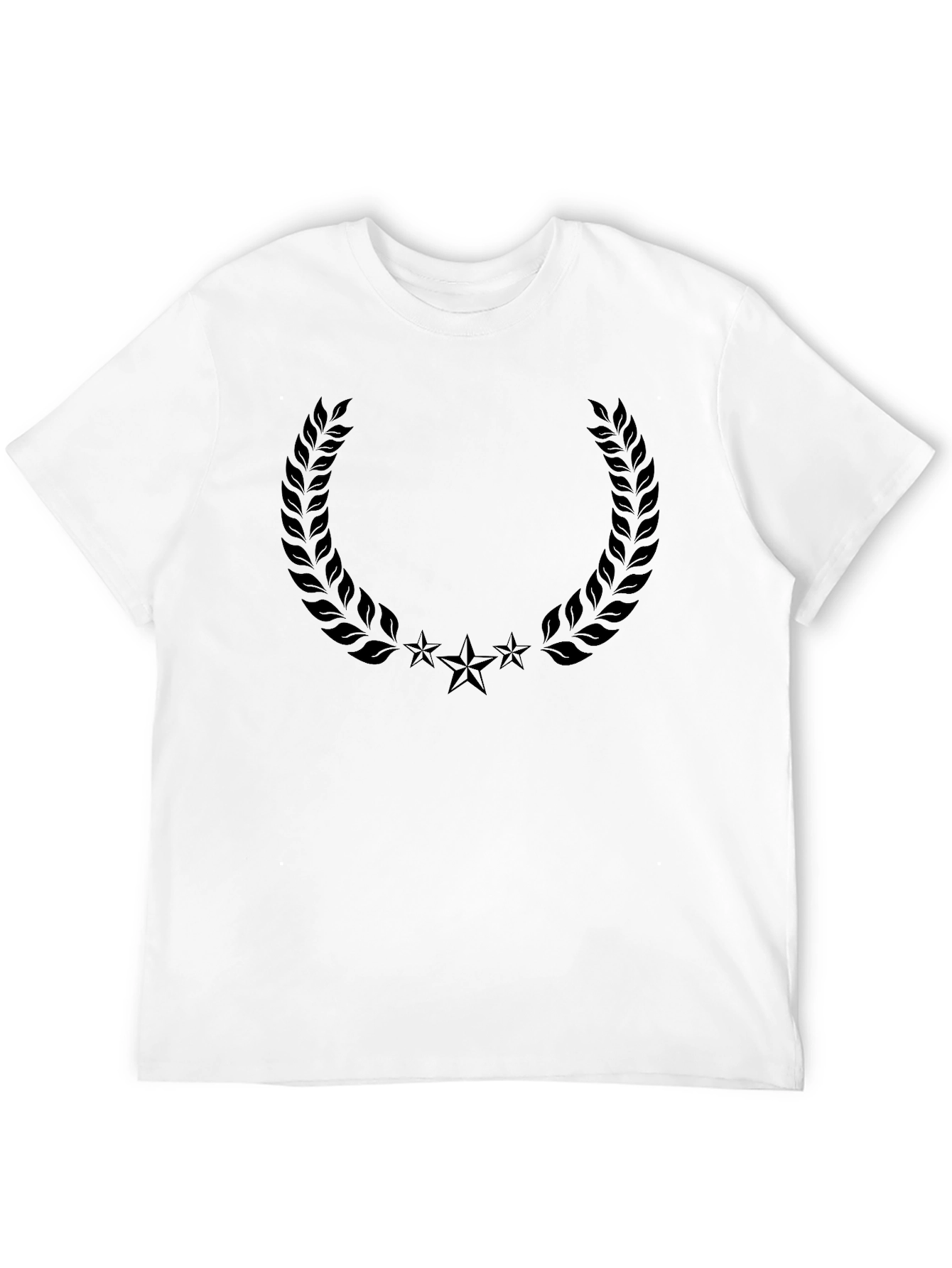 Black Laurel Wreath Star Graphic Tee