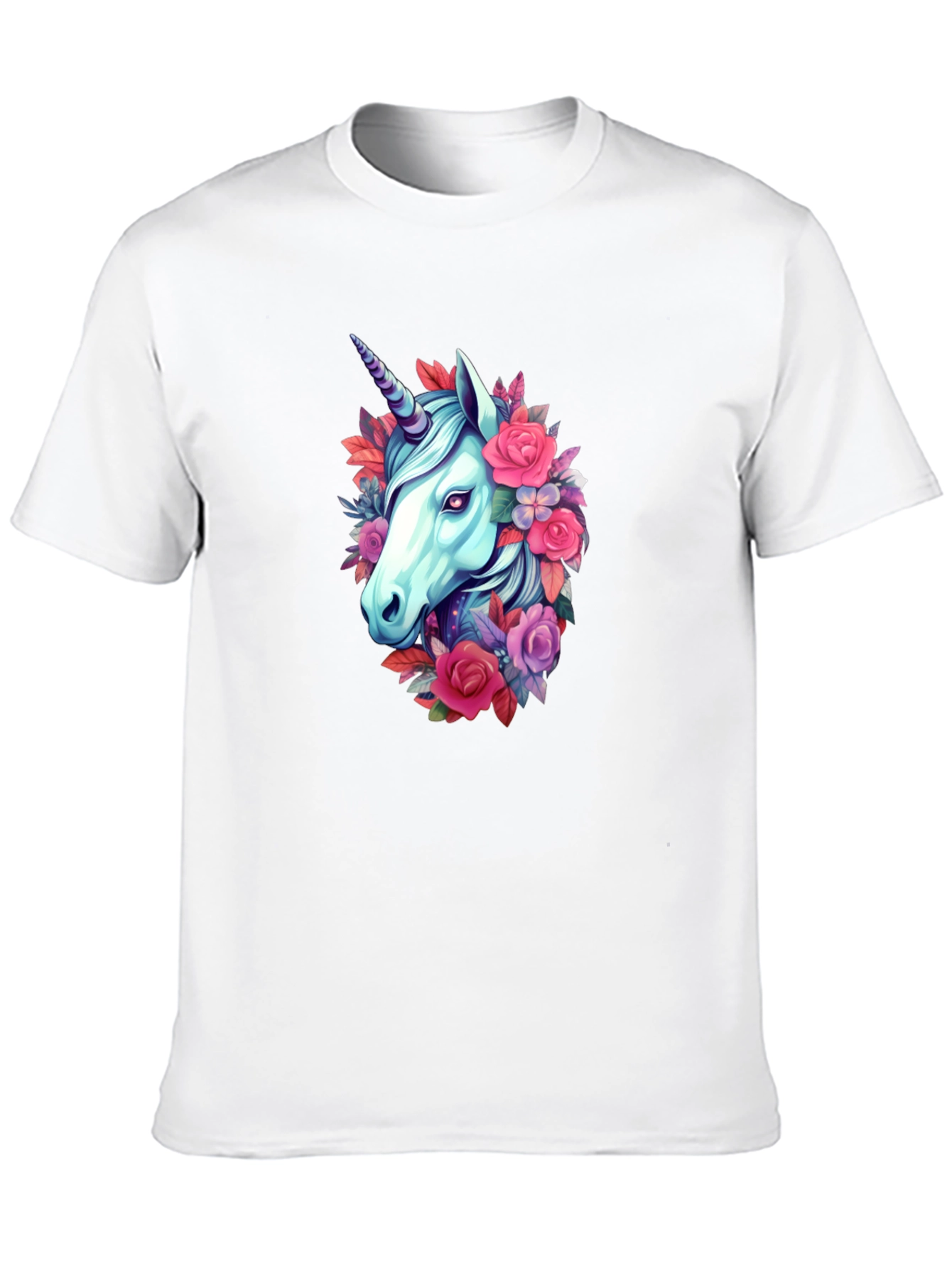 Floral Unicorn Graphic T-Shirt
