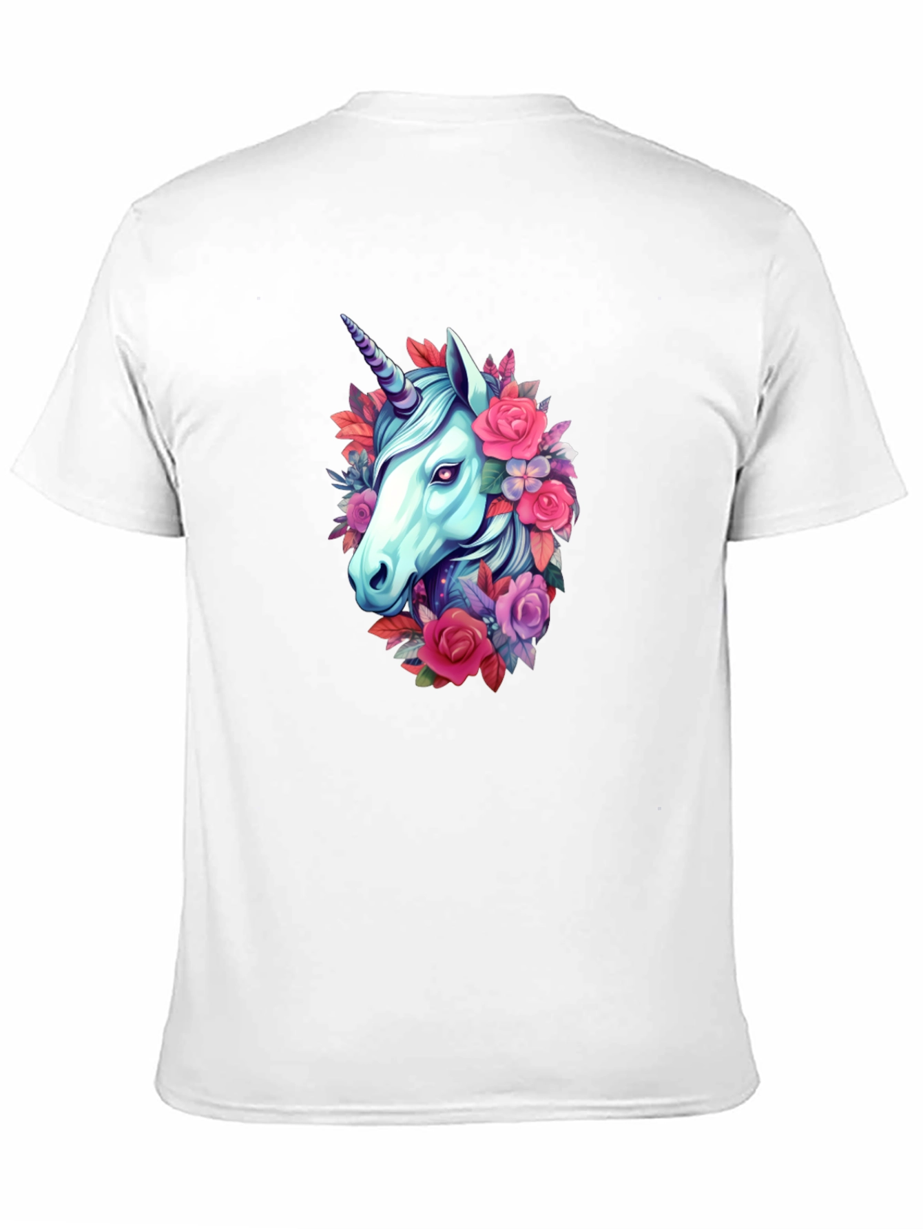 Floral Unicorn Graphic T-Shirt