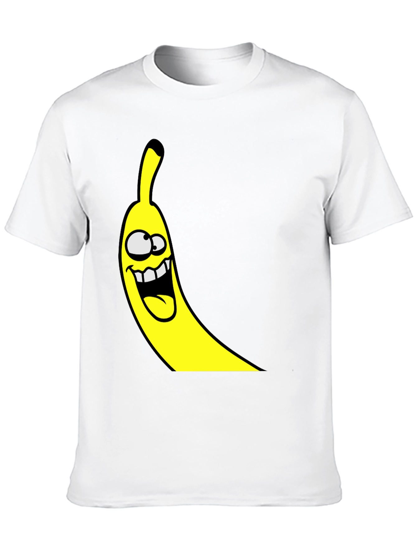 Funny Banana Graphic Tee - Black Cotton T-Shirt