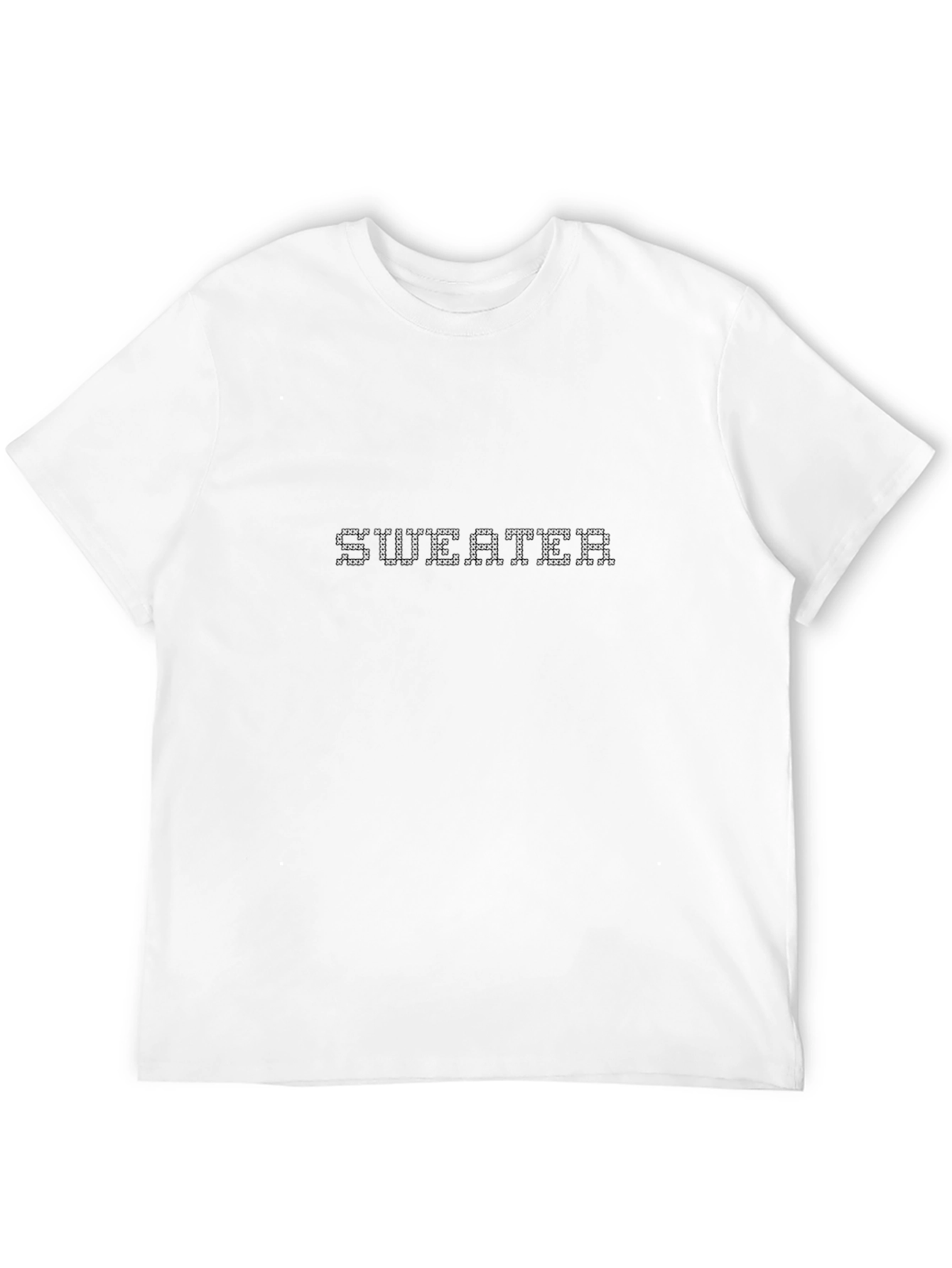 Modern Black Sweater Graphic Tee