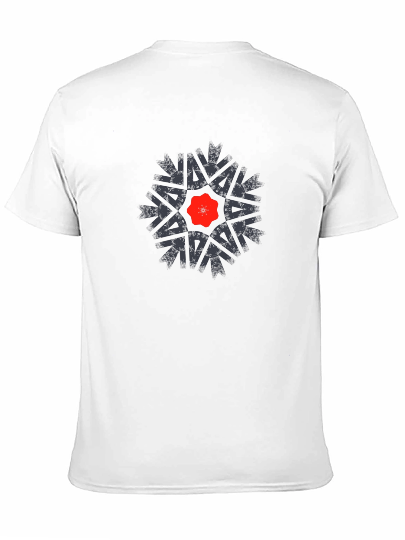 Geometric Graphic Tee - Modern Print Black T-Shirt