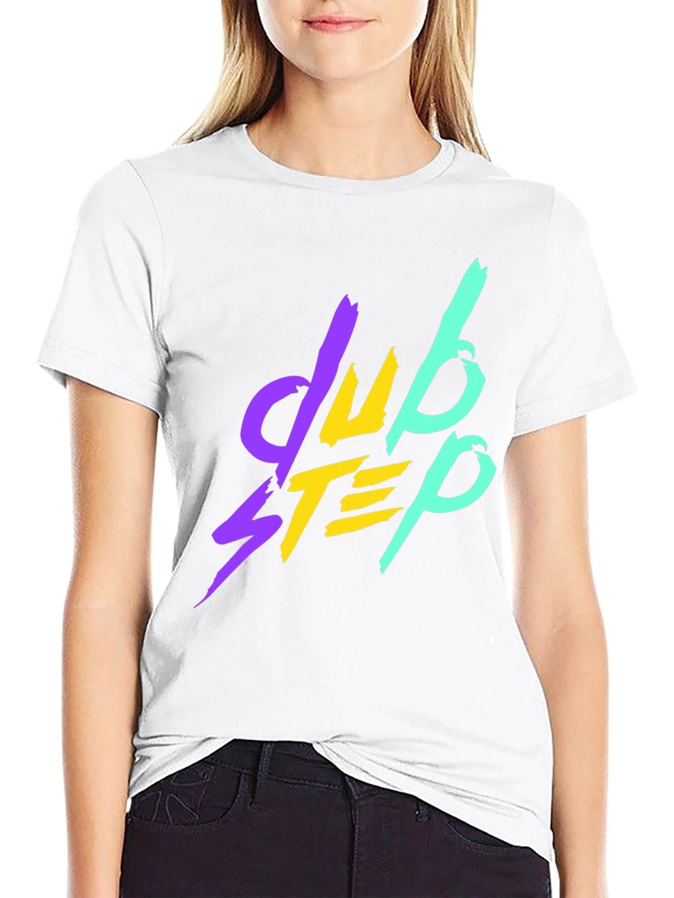 Dubstep Graphic Tee - Black Cotton T-Shirt