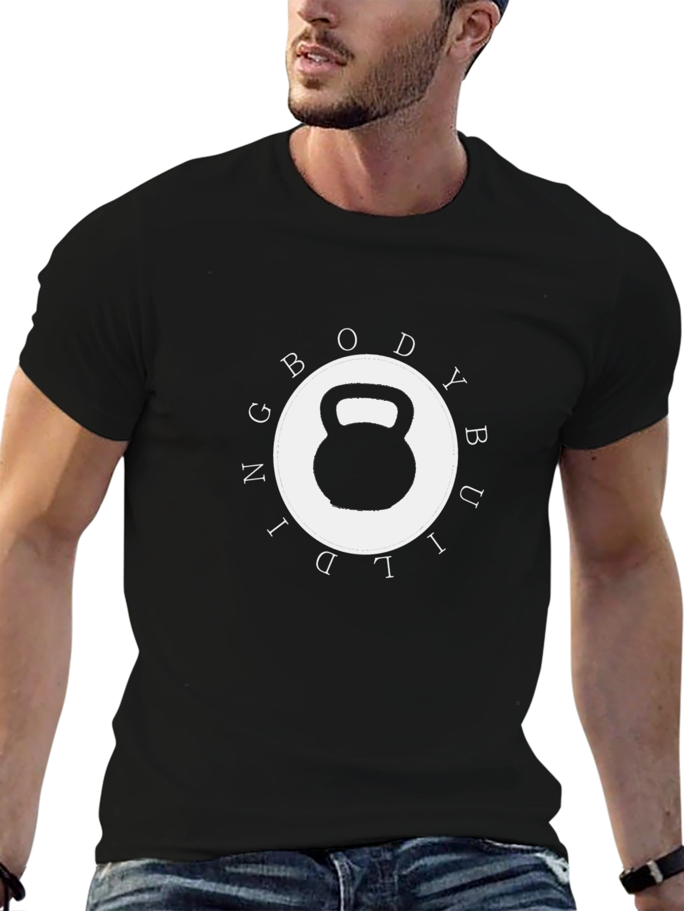 Bodybuilding Kettlebell Graphic T-Shirt