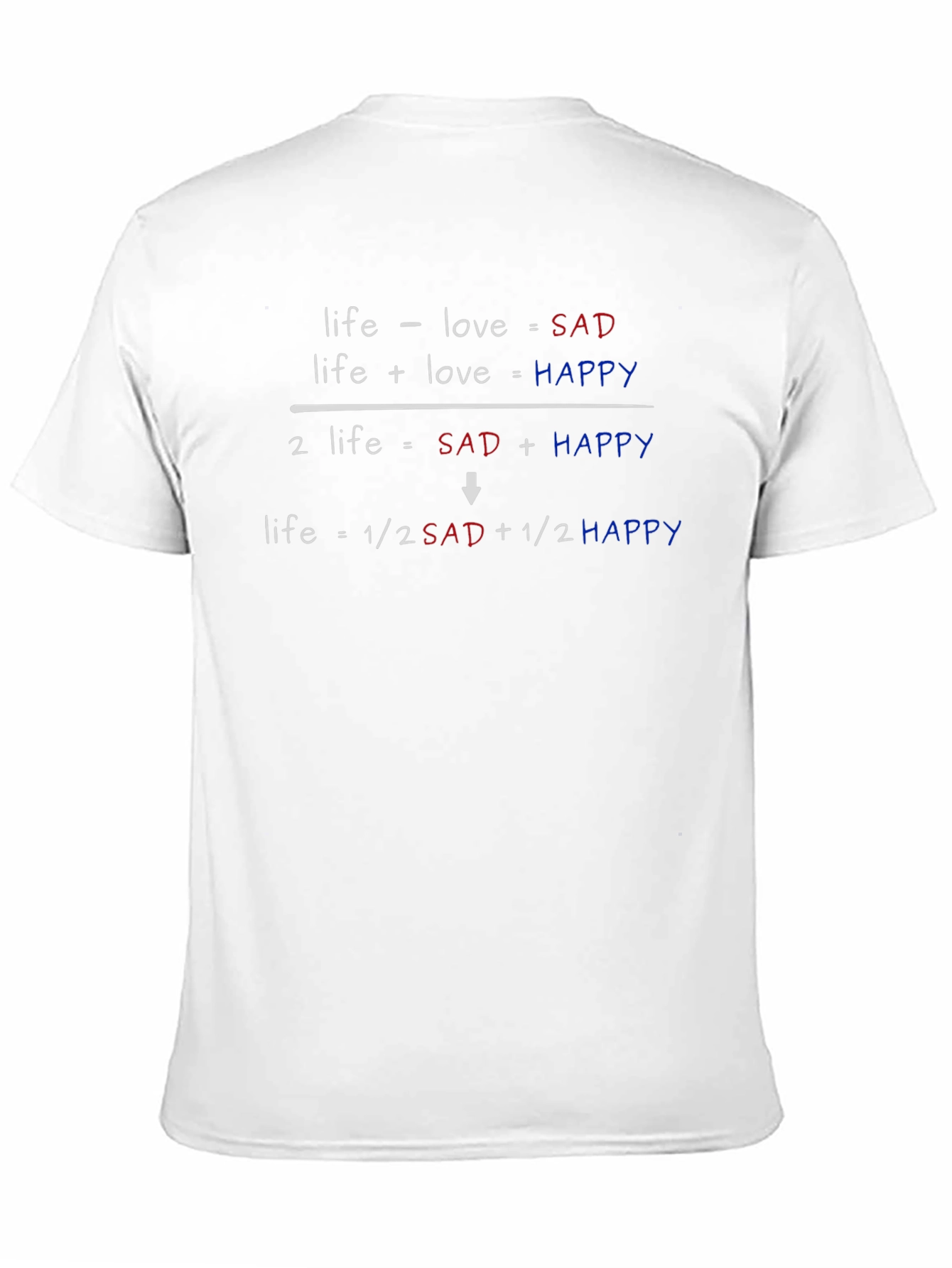 Life Equation T-Shirt: Sad + Happy