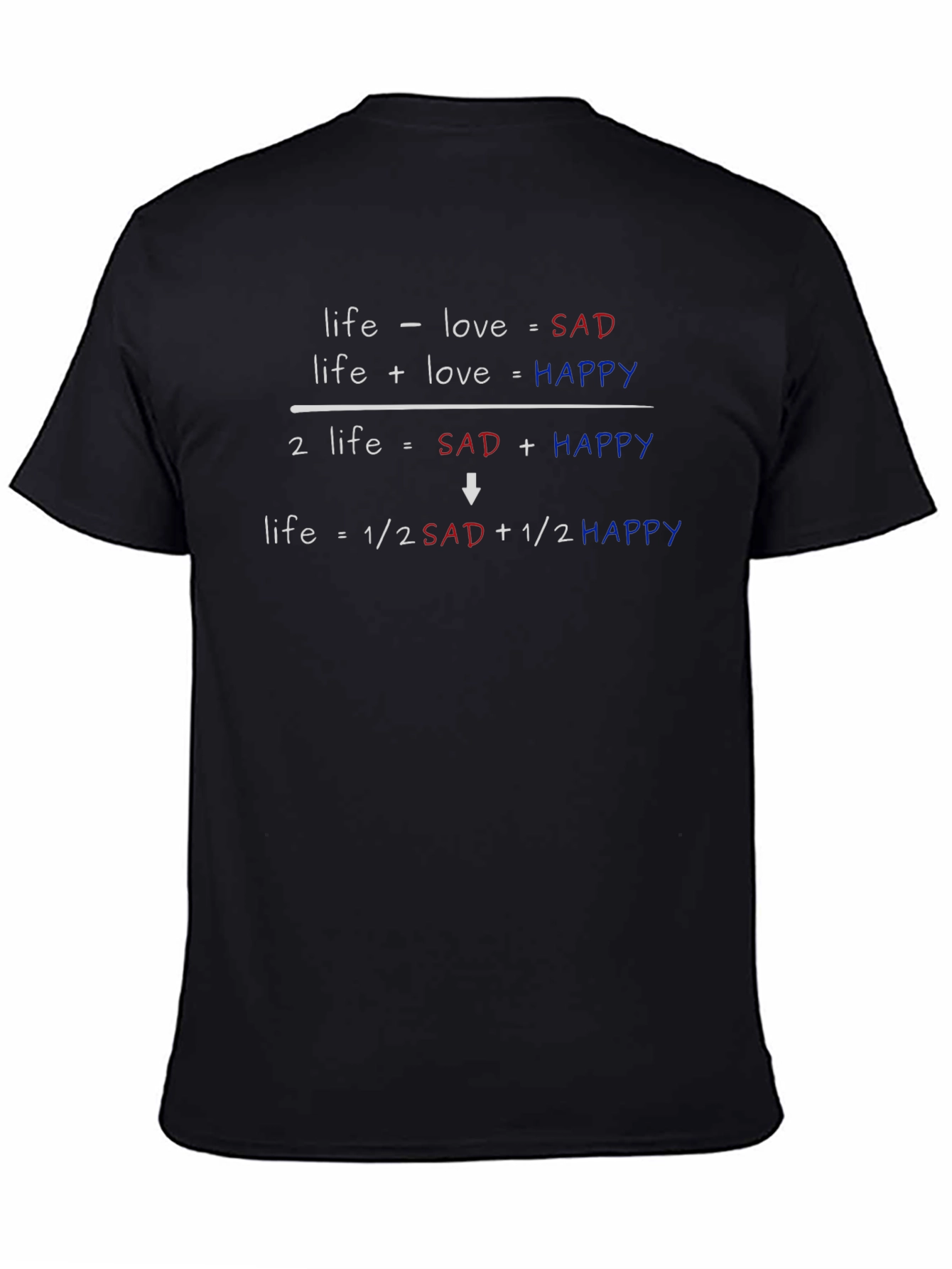 Life Equation T-Shirt: Sad + Happy