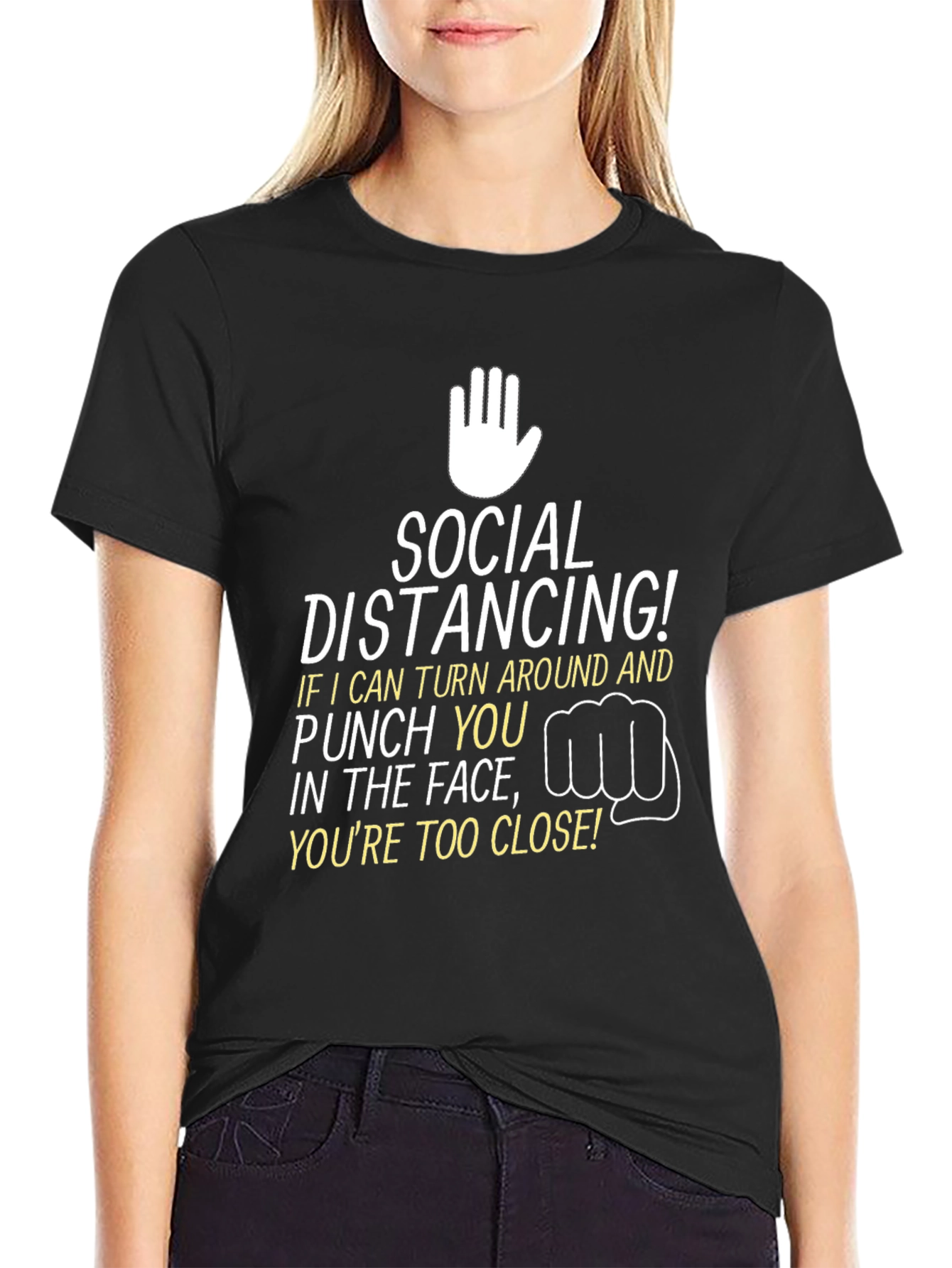 Social Distancing Graphic Tee - Punchline Humor