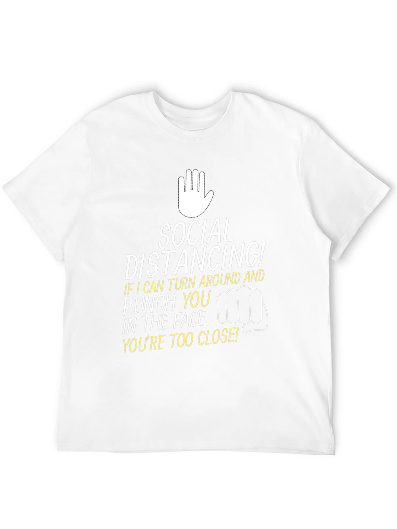 Social Distancing Graphic Tee - Punchline Humor