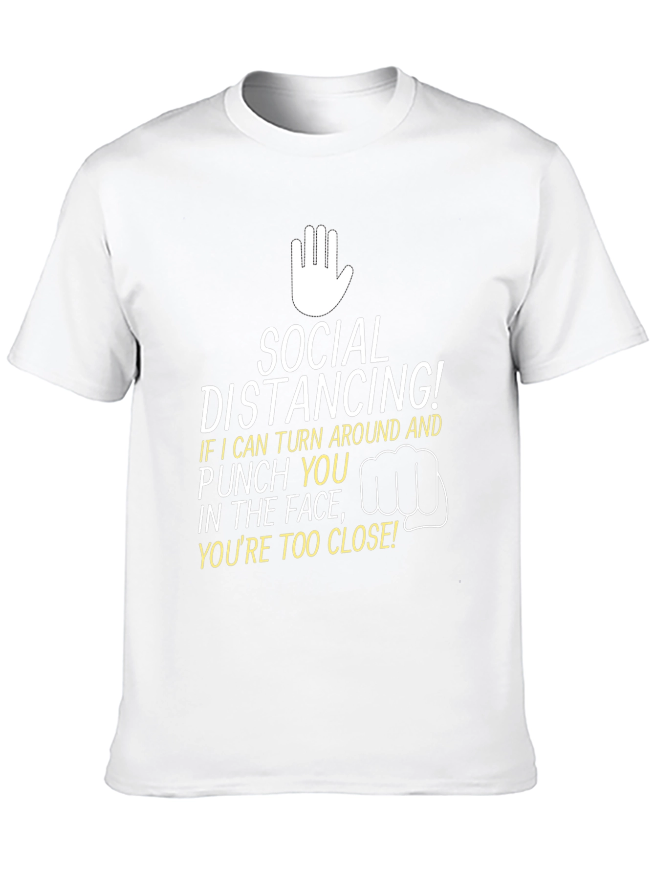 Social Distancing Graphic Tee - Punchline Humor