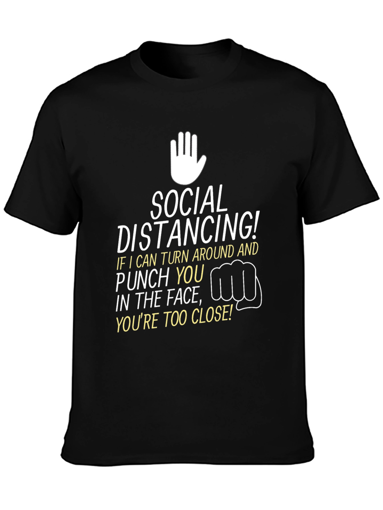 Social Distancing Graphic Tee - Punchline Humor