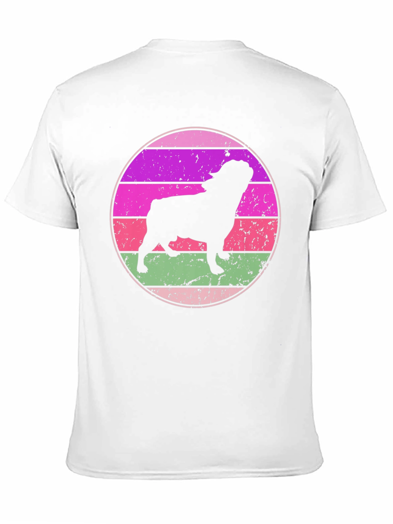 Retro Bulldog Sunset T-Shirt - Unique Dog Lover Tee