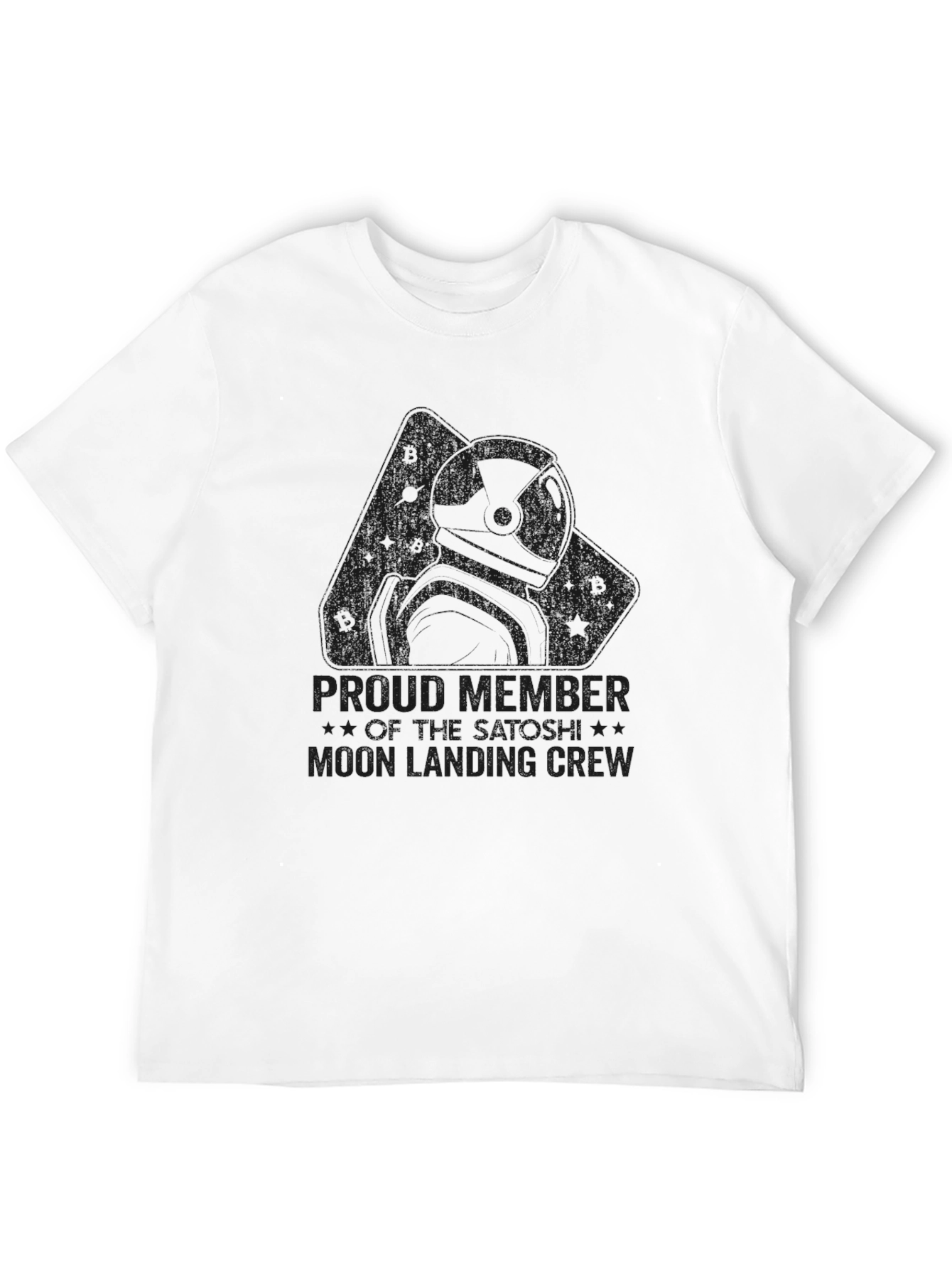 Proud Member Moon Landing Crew Black T-Shirt