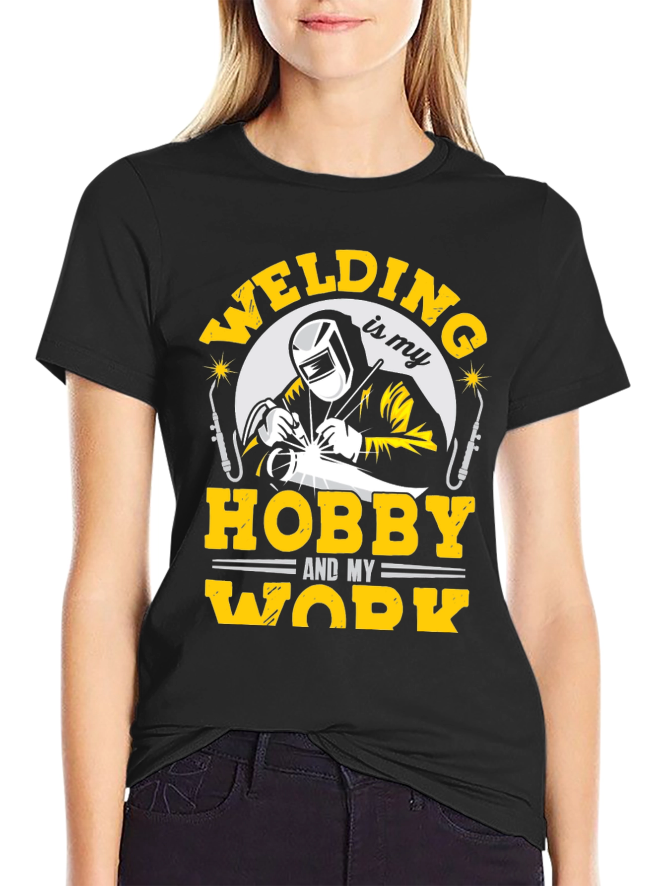 Welding Hobby T-Shirt Work Tee Welder Gift
