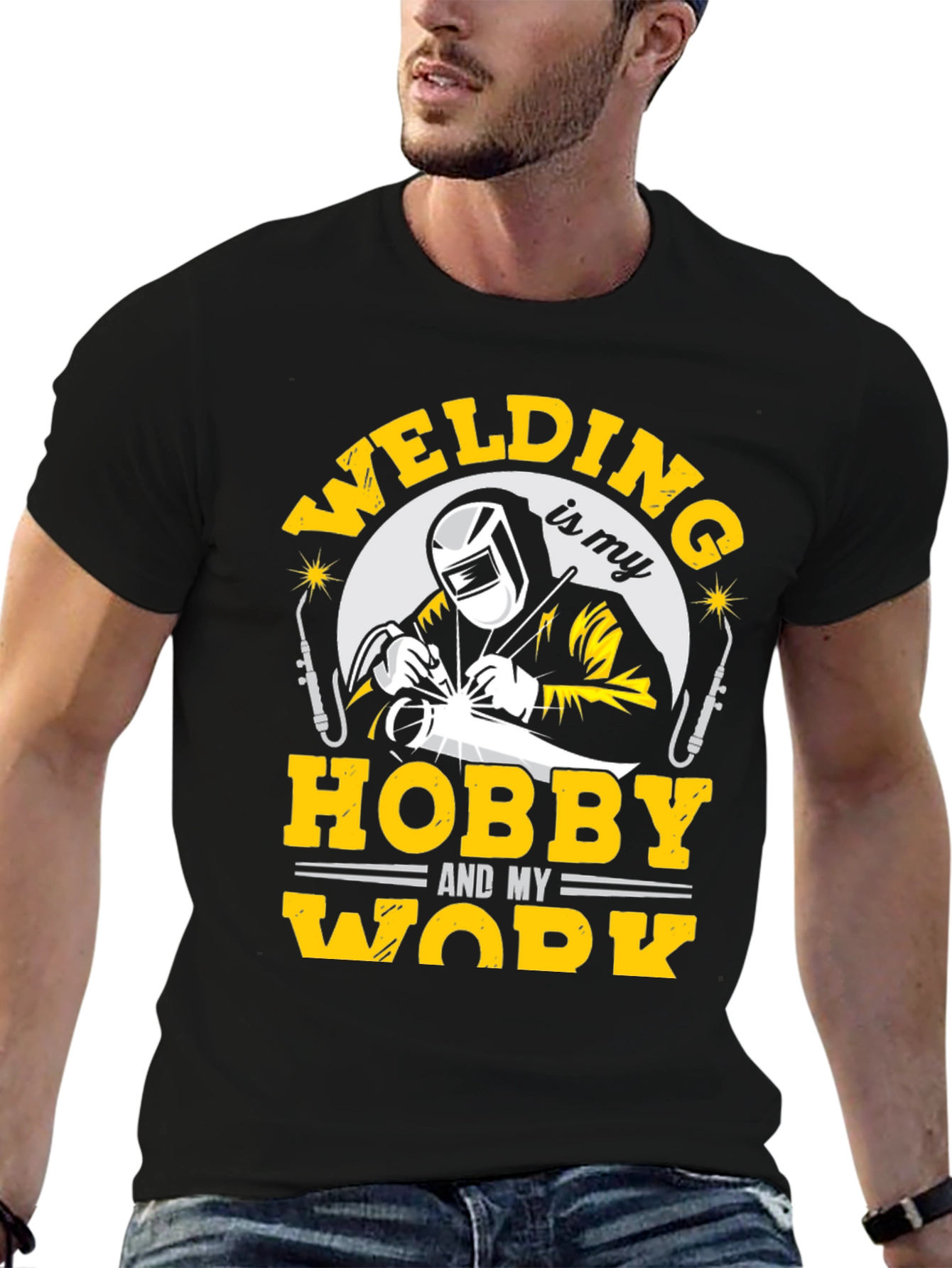 Welding Hobby T-Shirt Work Tee Welder Gift