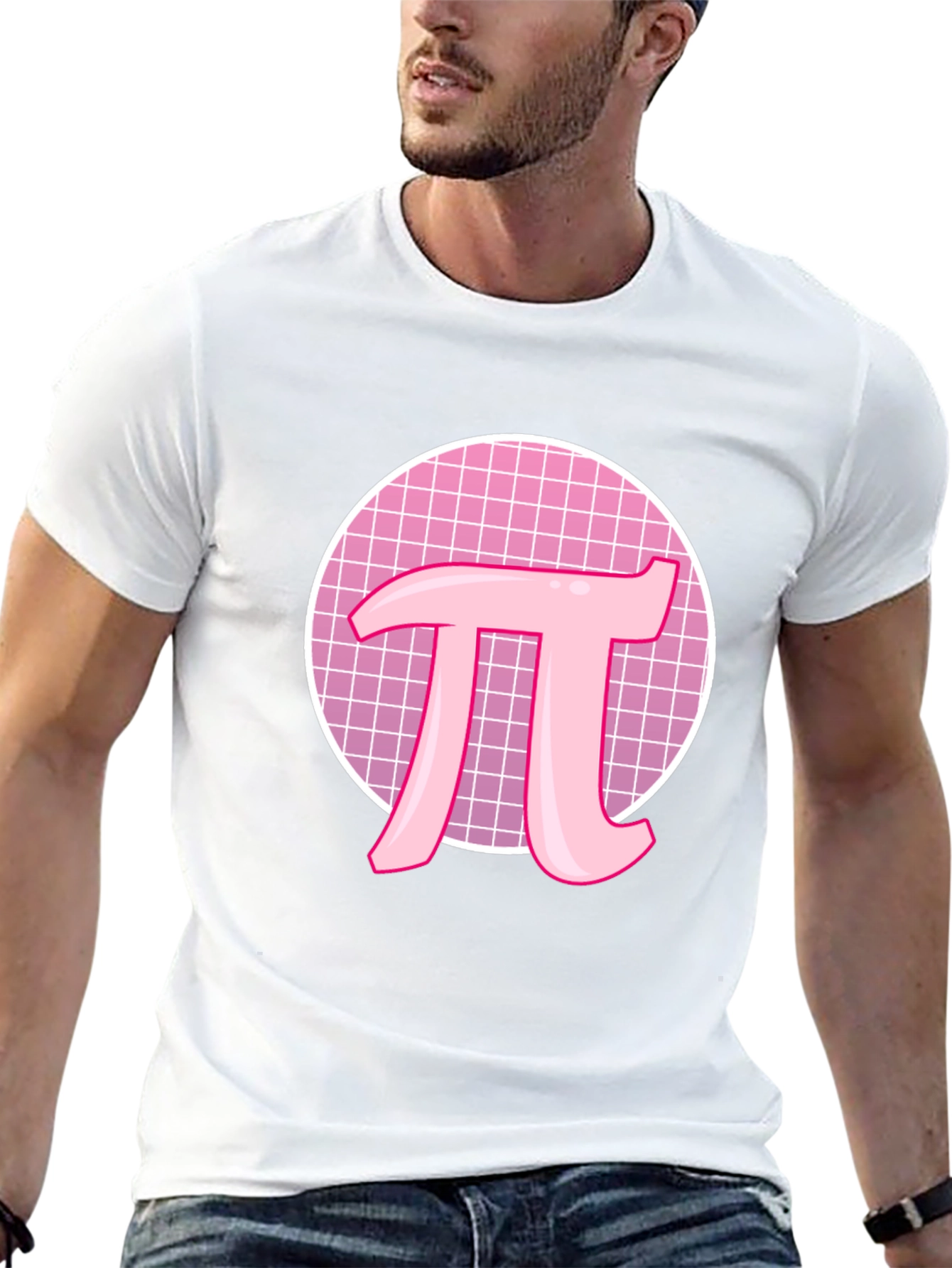 Pink Pi Symbol T-Shirt - Geeky Math Tee