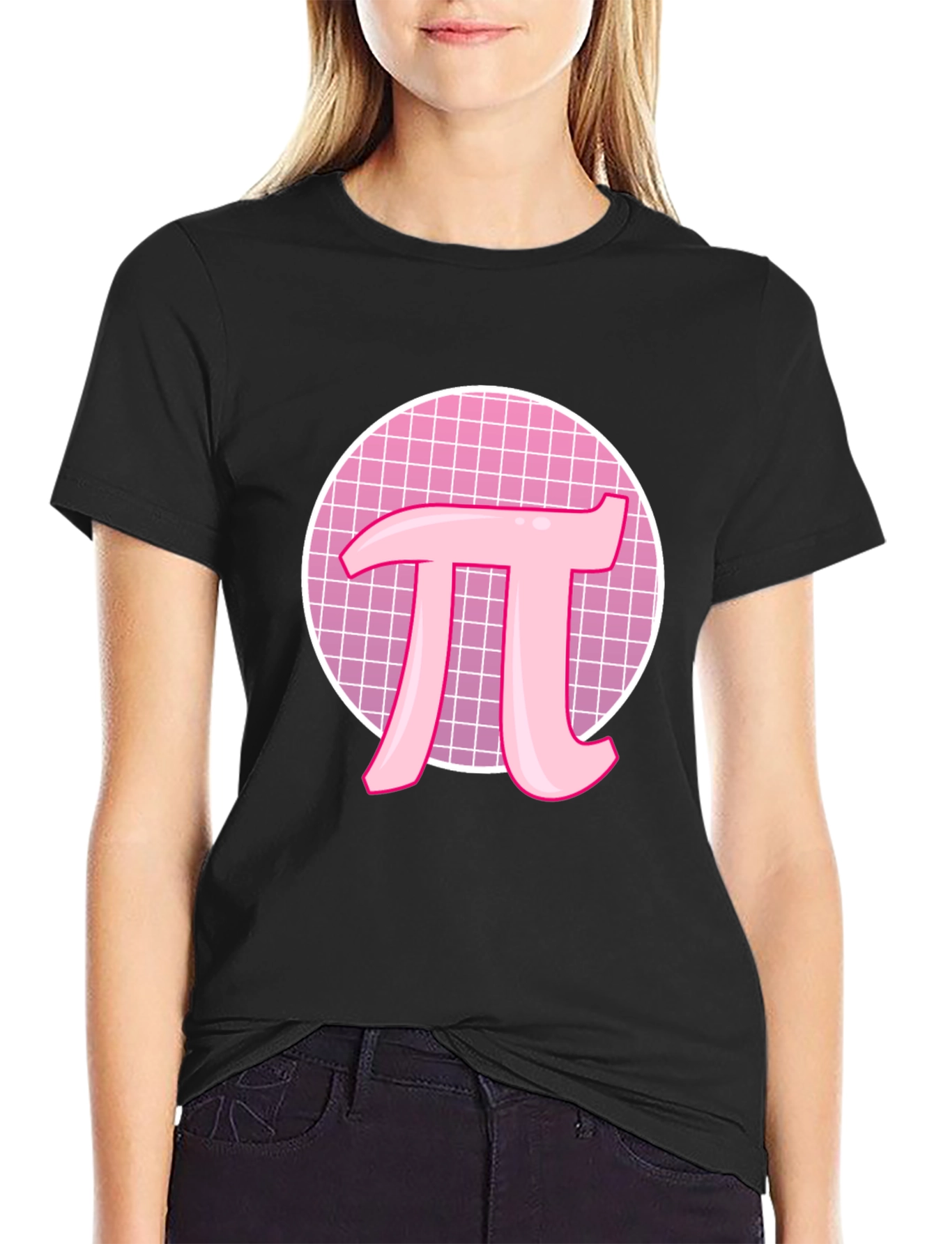 Pink Pi Symbol T-Shirt - Geeky Math Tee