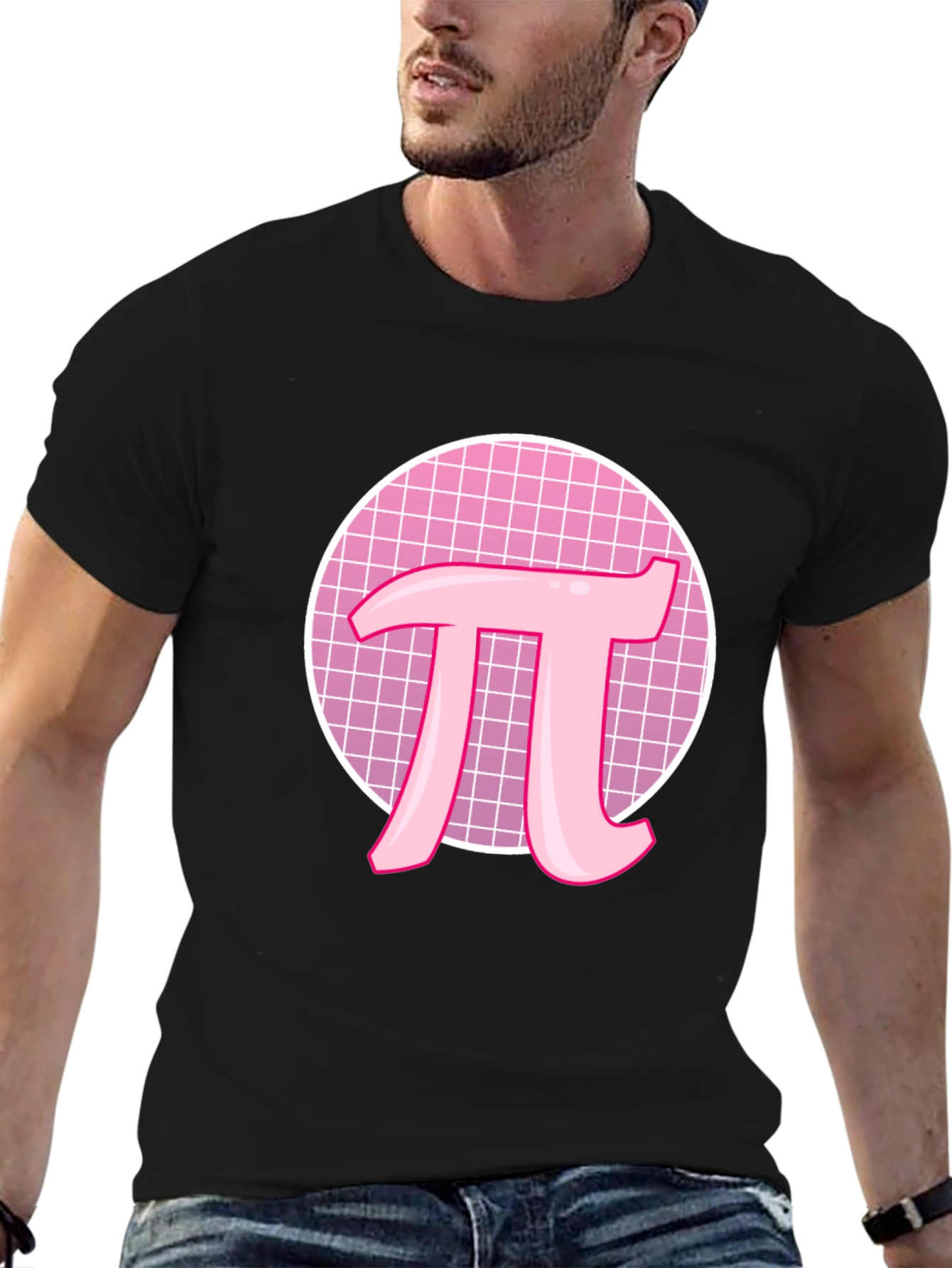 Pink Pi Symbol T-Shirt - Geeky Math Tee