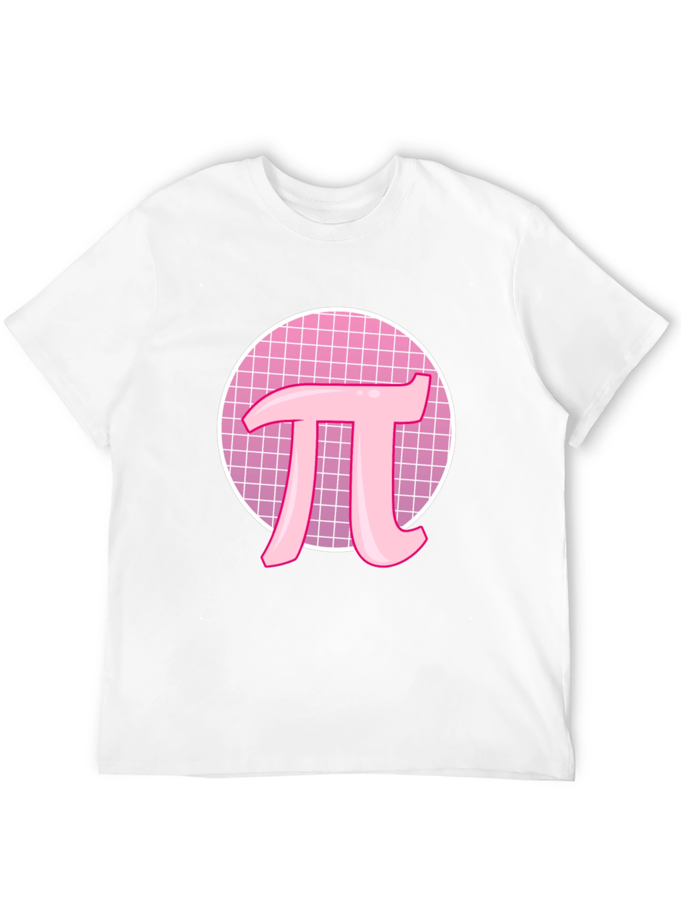 Pink Pi Symbol T-Shirt - Geeky Math Tee