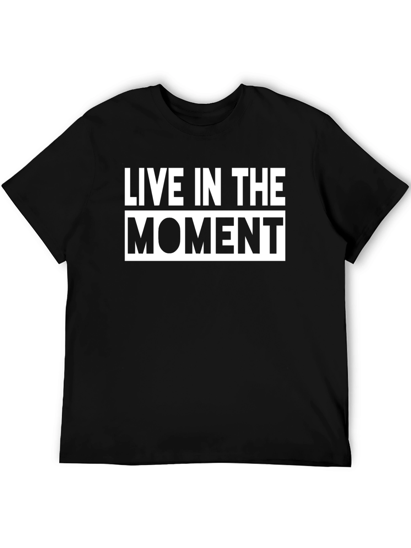 Live in the Moment Graphic Tee - Black
