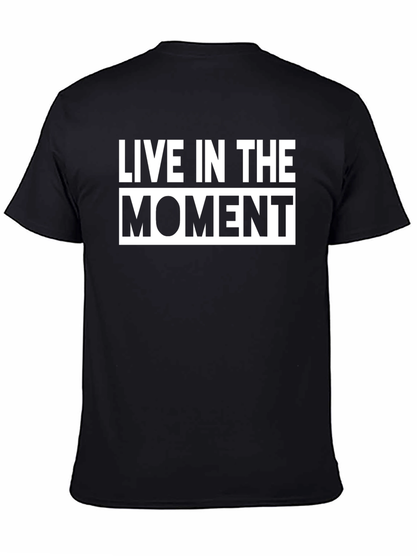 Live in the Moment Graphic Tee - Black