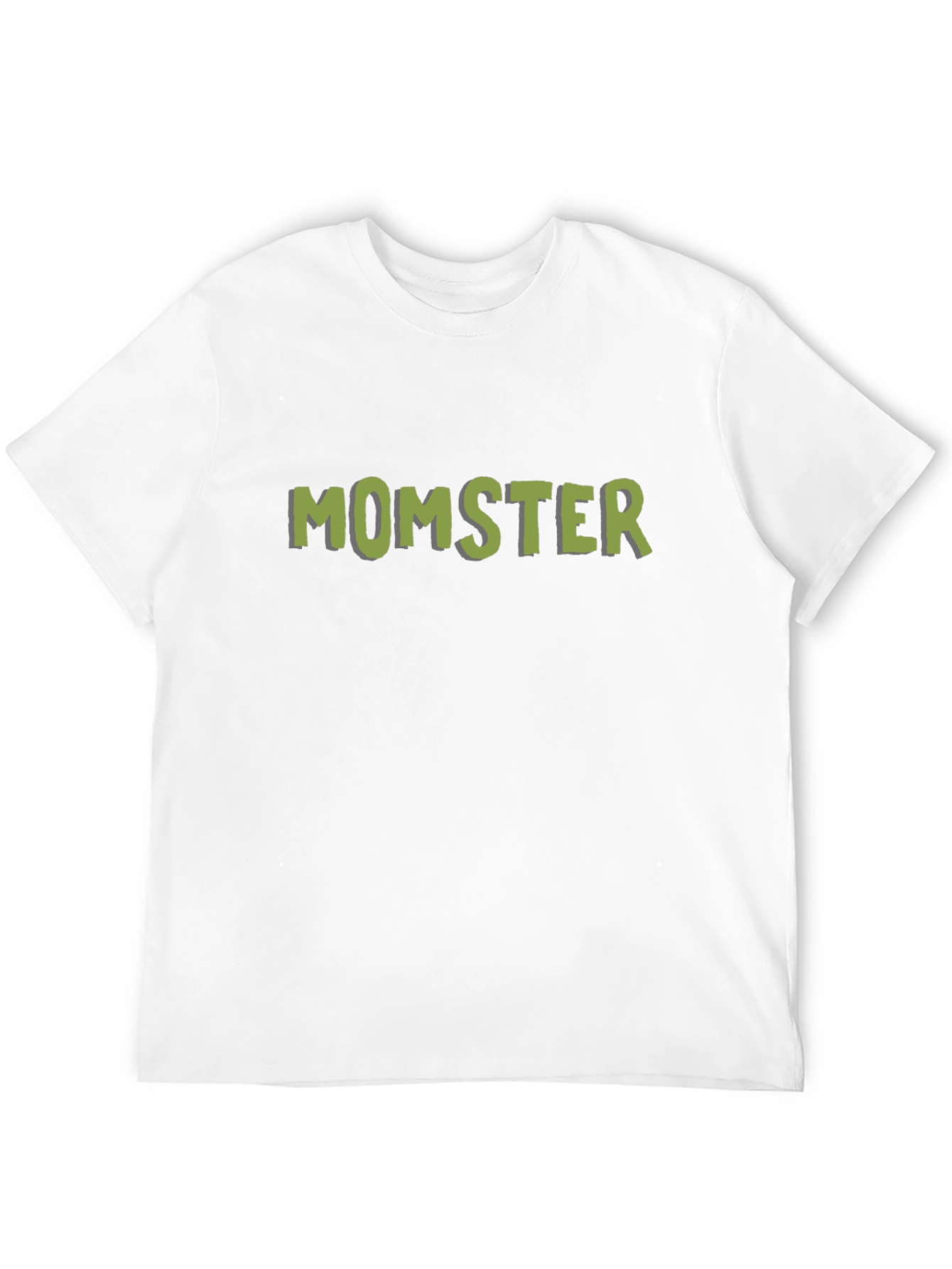 Momster Graphic Print T-Shirt - Black Casual Tee