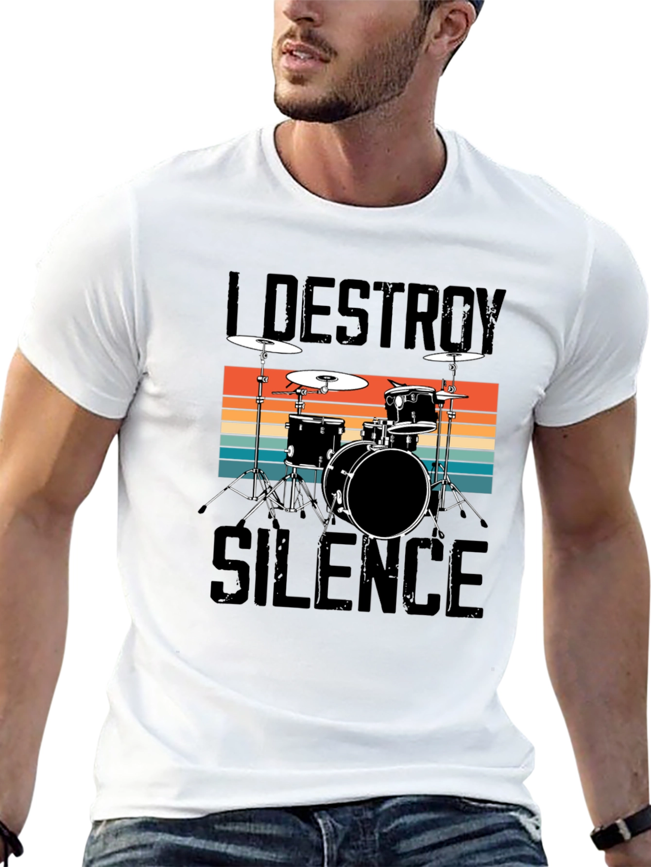 I Destroy Silence Drummer Tee