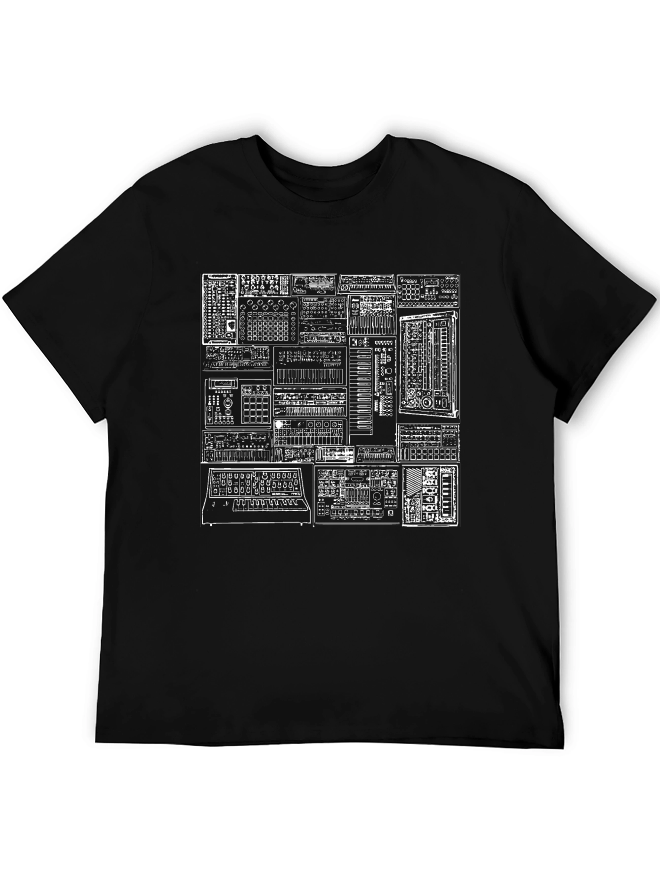 Synth Schematic T-Shirt - Musicians Tee