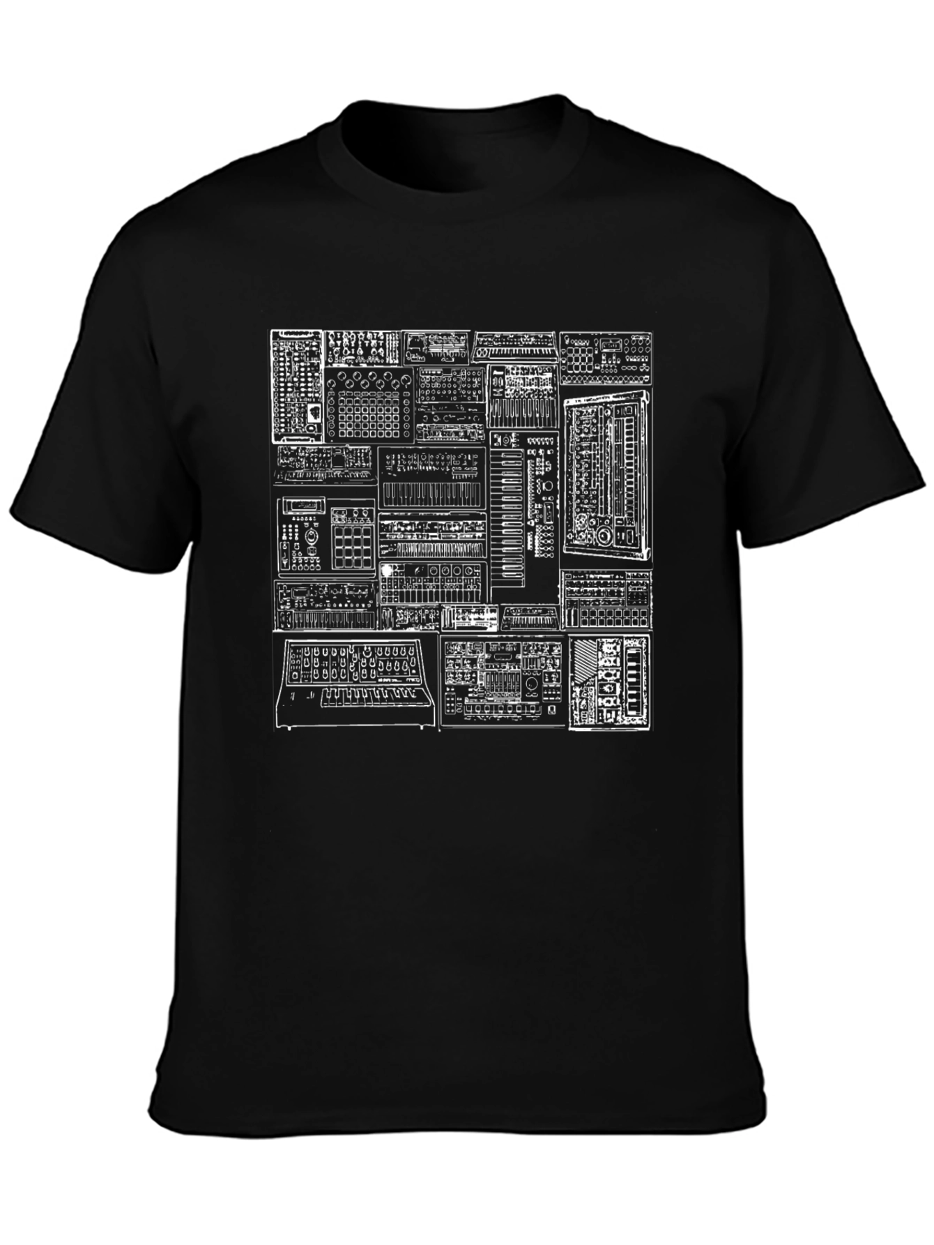 Synth Schematic T-Shirt - Musicians Tee
