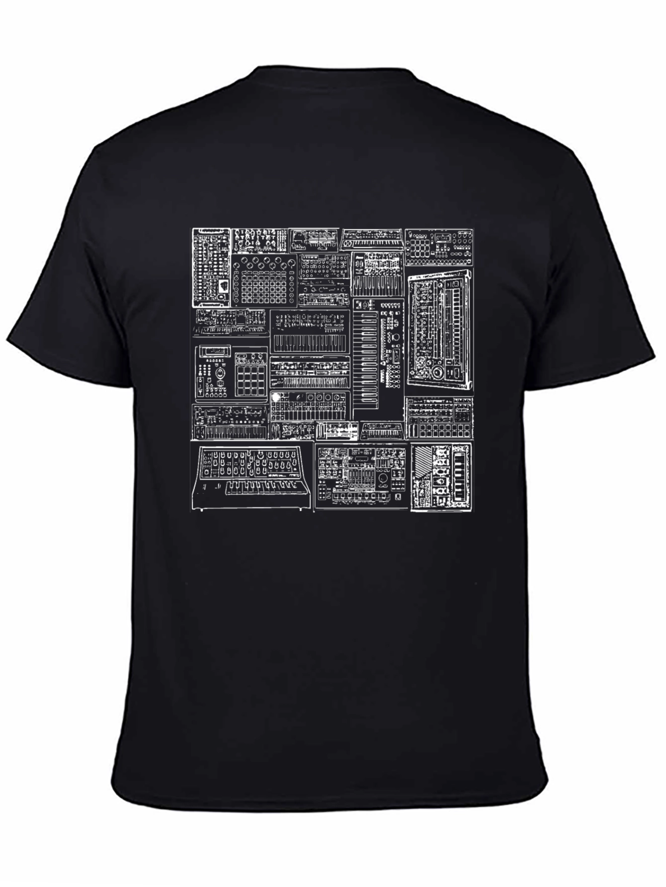 Synth Schematic T-Shirt - Musicians Tee