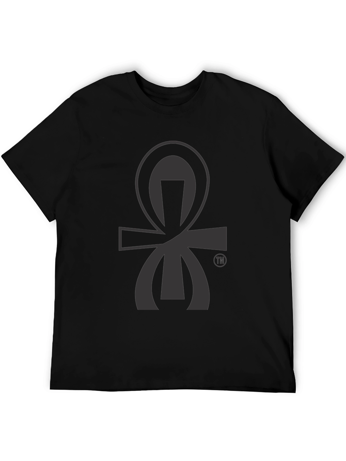 Black Graphic Tee - Unique Symbol Design