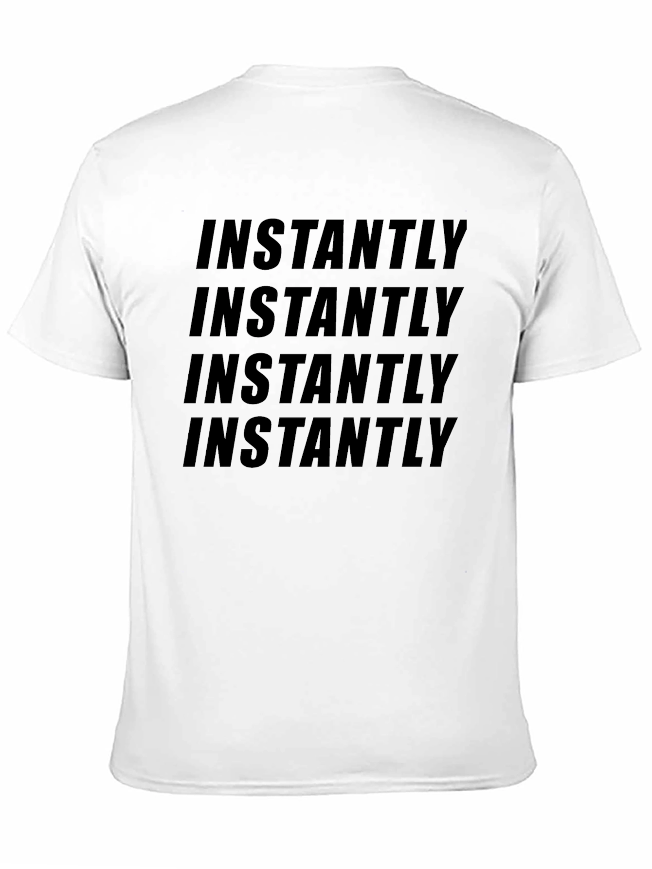 Instantly Graphic Tee - Soft Cotton Blend Casual Style