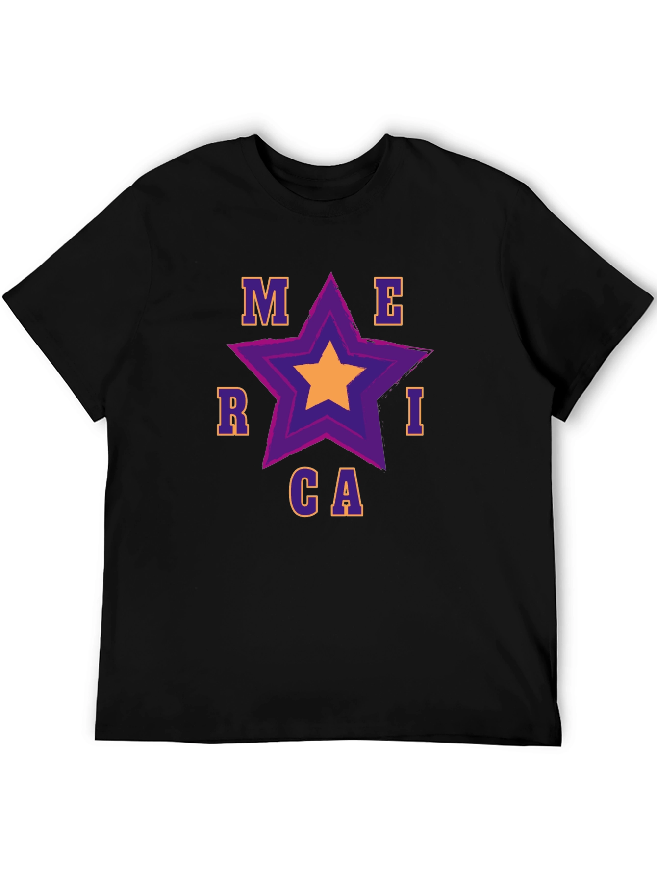 Merica Star Graphic Tee - Patriotic Pride
