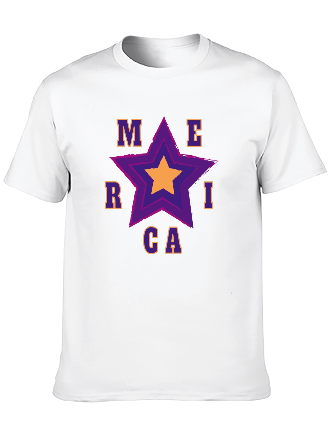 Merica Star Graphic Tee - Patriotic Pride