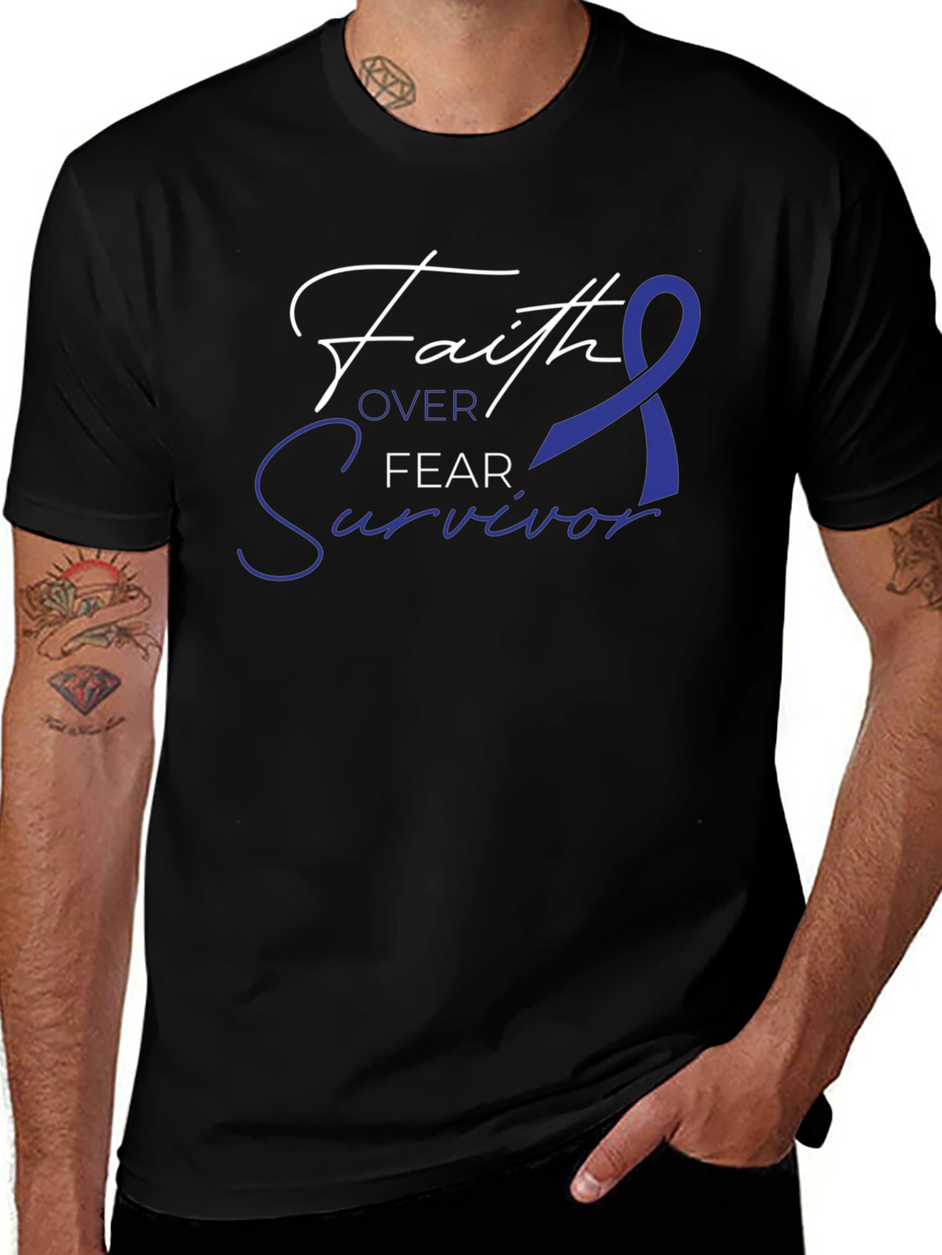 Faith Over Fear Survivor Graphic Tee