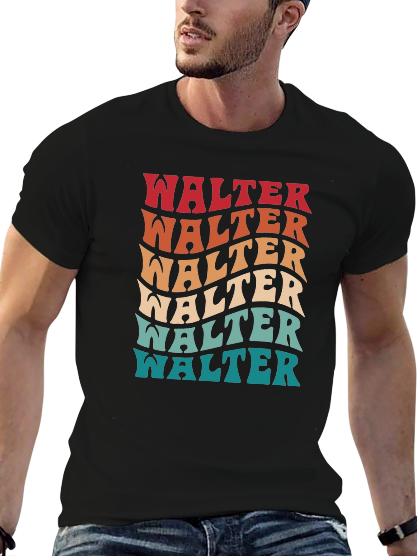 Retro Walter T-Shirt - Funky Name Design
