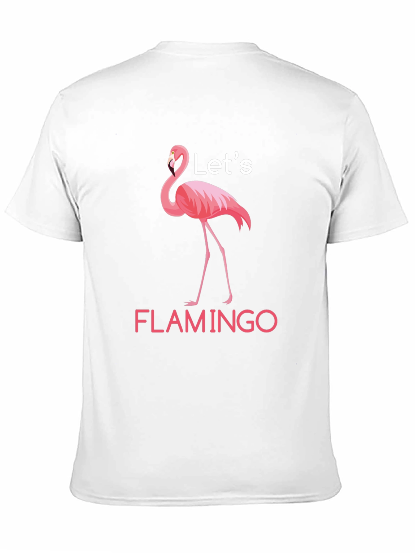 Lets Flamingo Black T-Shirt