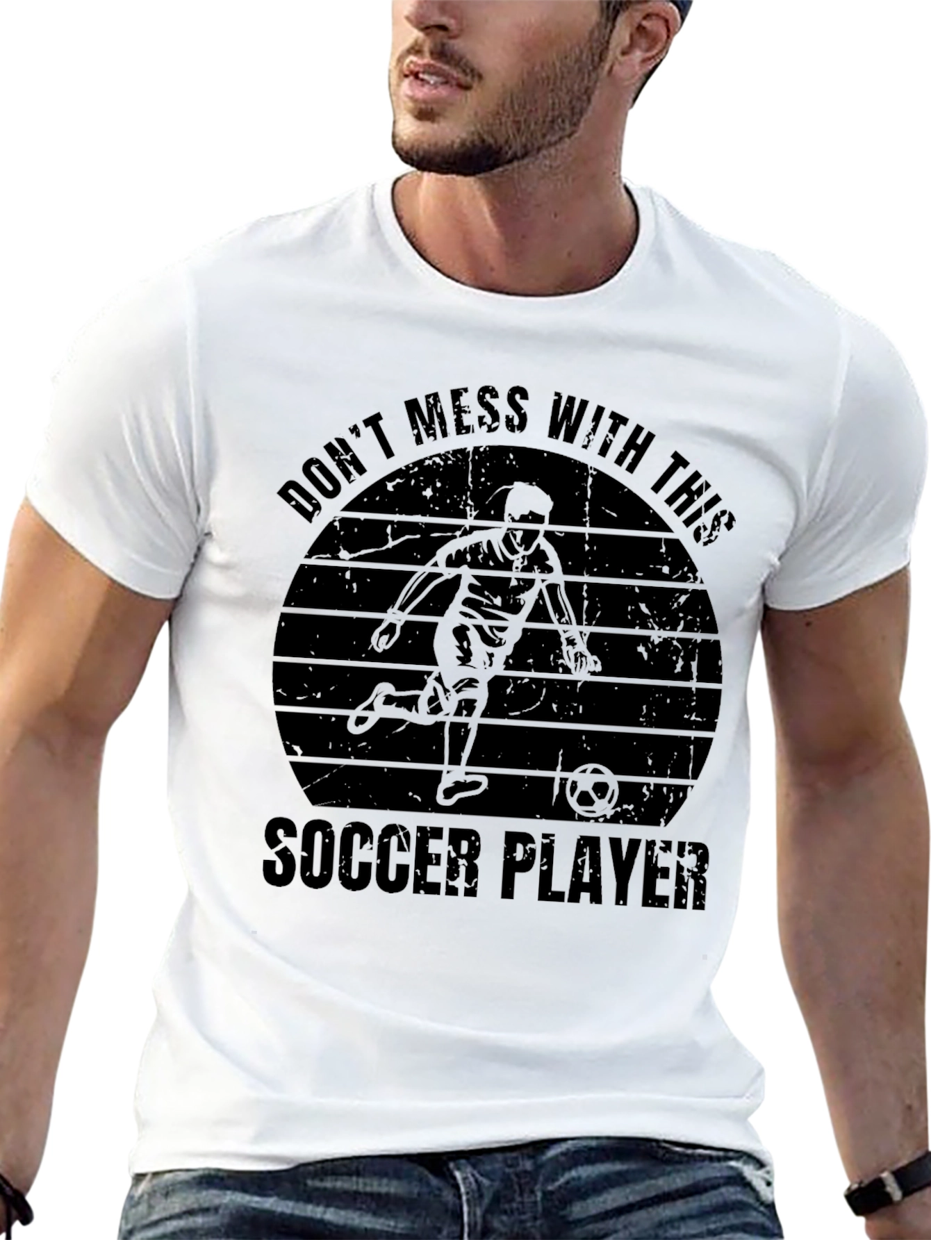 Dont Mess With This Soccer Player Graphic Tee