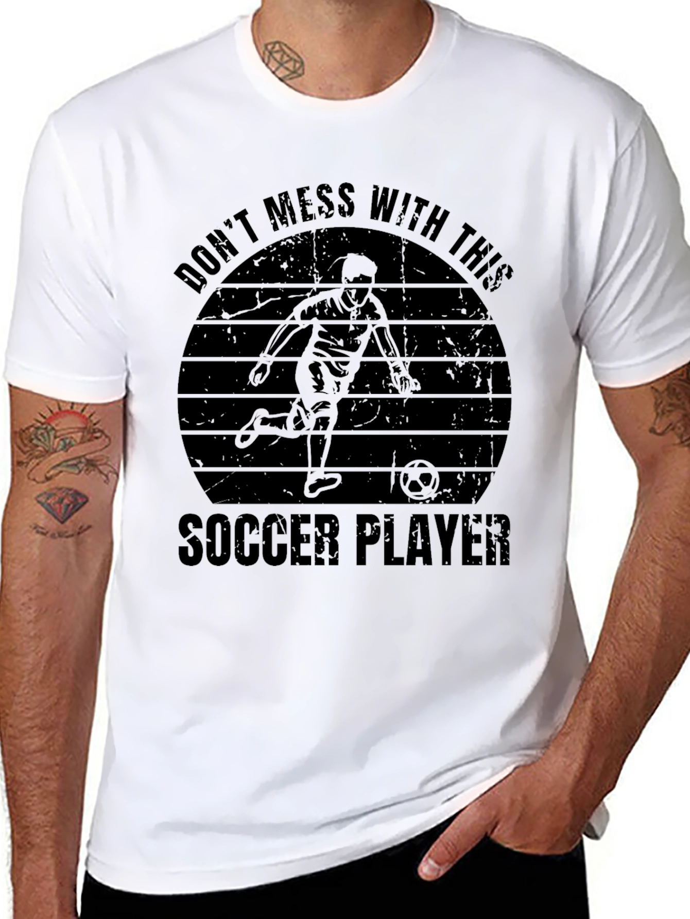Dont Mess With This Soccer Player Graphic Tee