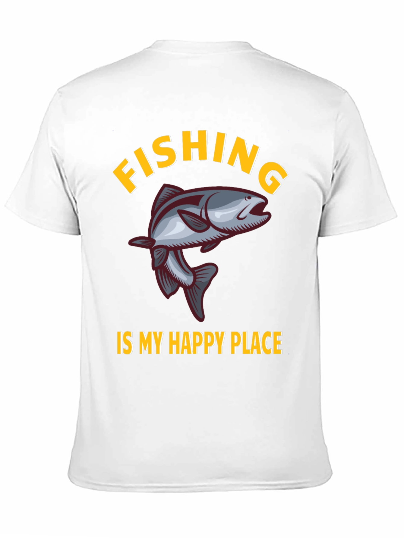 Fishing is My Happy Place Graphic T-Shirt